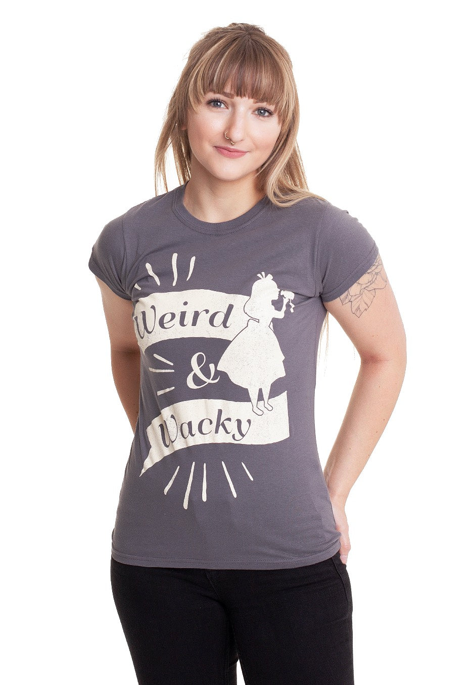 Alice In Wonderland - Weird & Wacky Grey - Girly | Women-Image