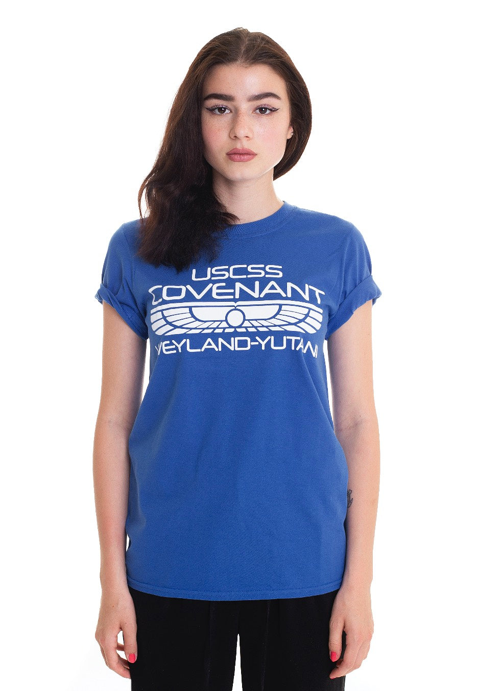 Aliens - Weyland Symbol Blue - T-Shirt | Women-Image