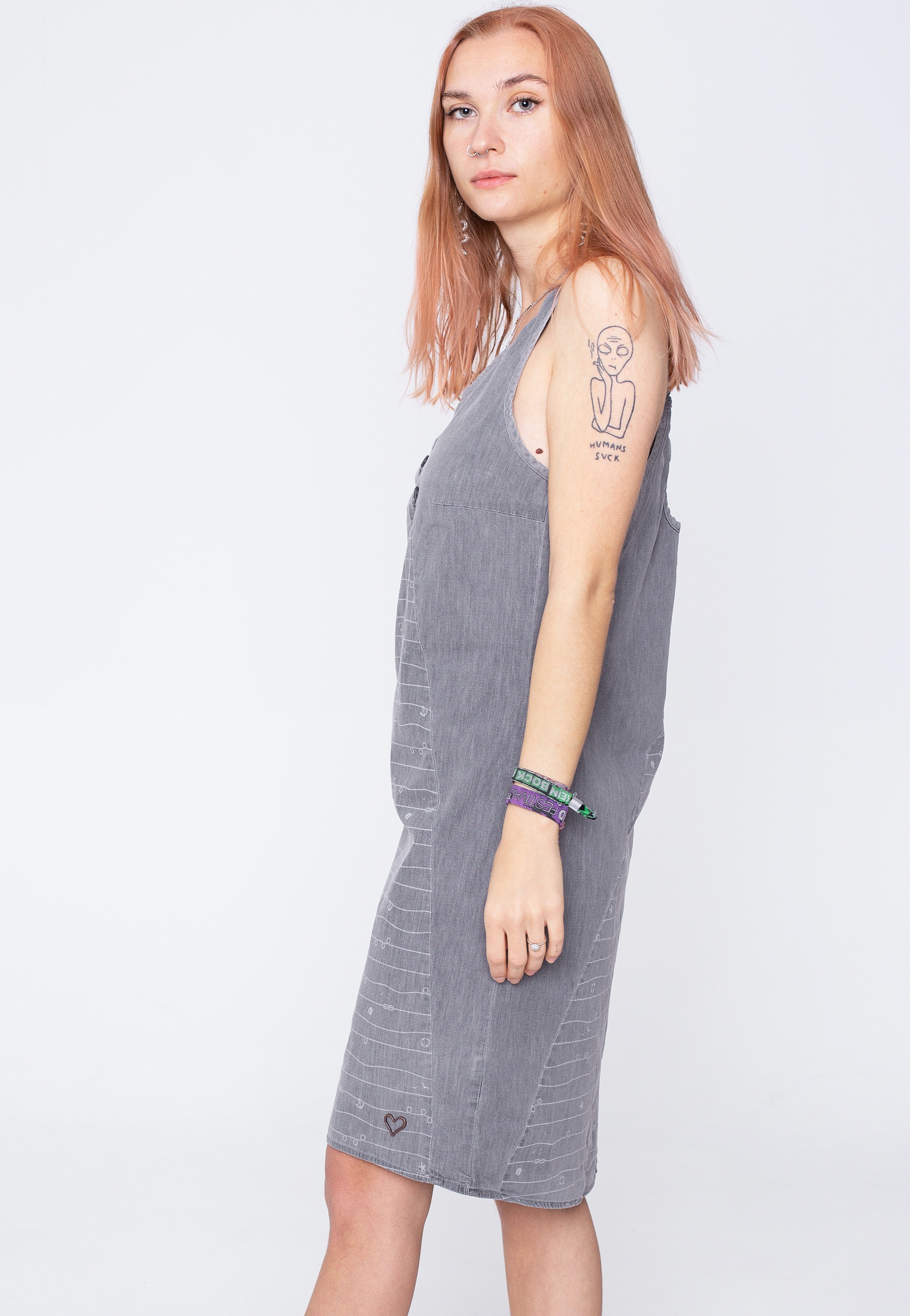 Alife And Kickin - Cameron Steal Denim - Dress | Women-Image