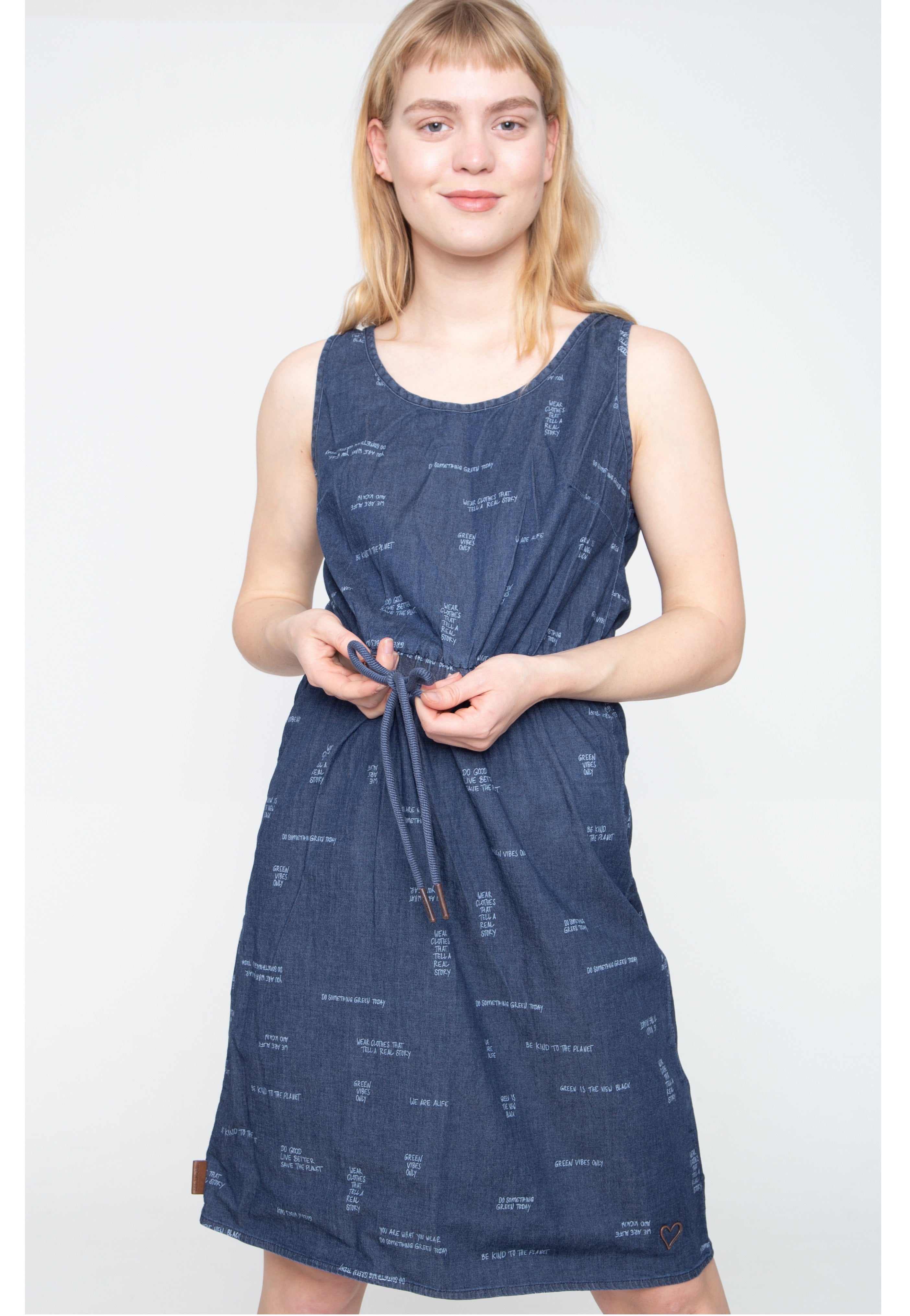 Alife And Kickin - Doja Dark Denim - Dress | Women-Image