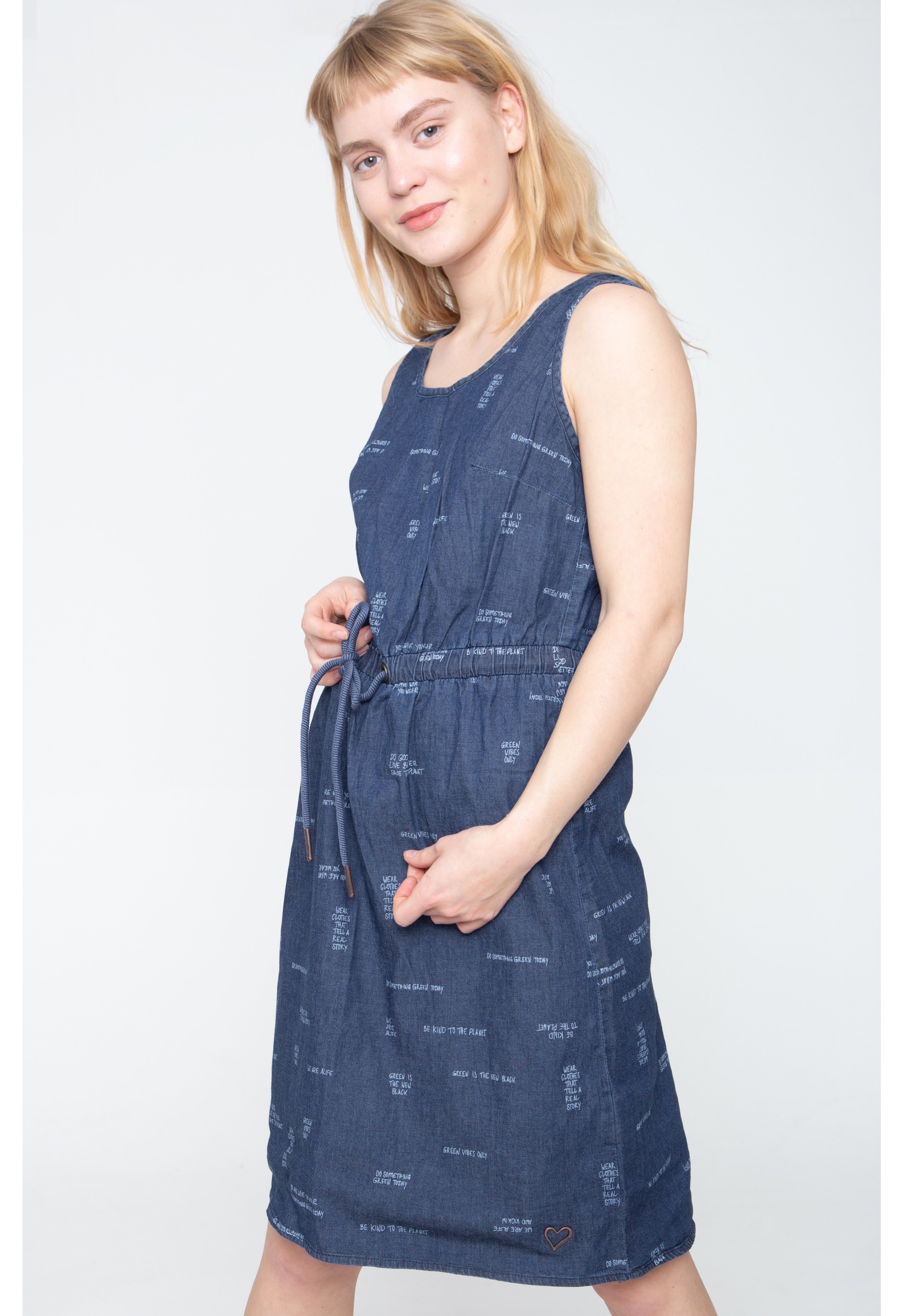 Alife And Kickin - Doja Dark Denim - Dress | Women-Image