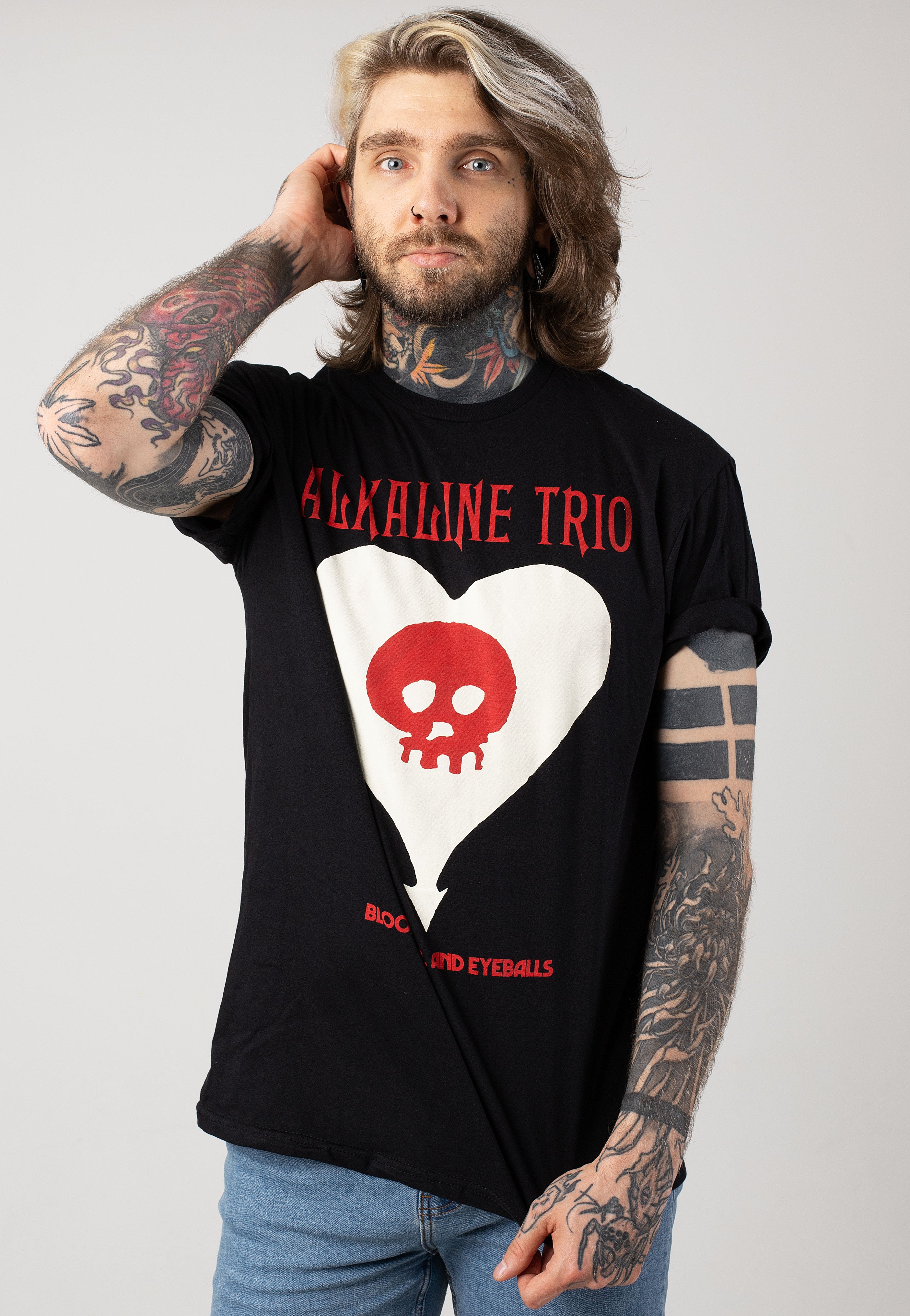 Alkaline Trio - Blood, Hair & Eyeballs Skull - T-Shirt | Men-Image