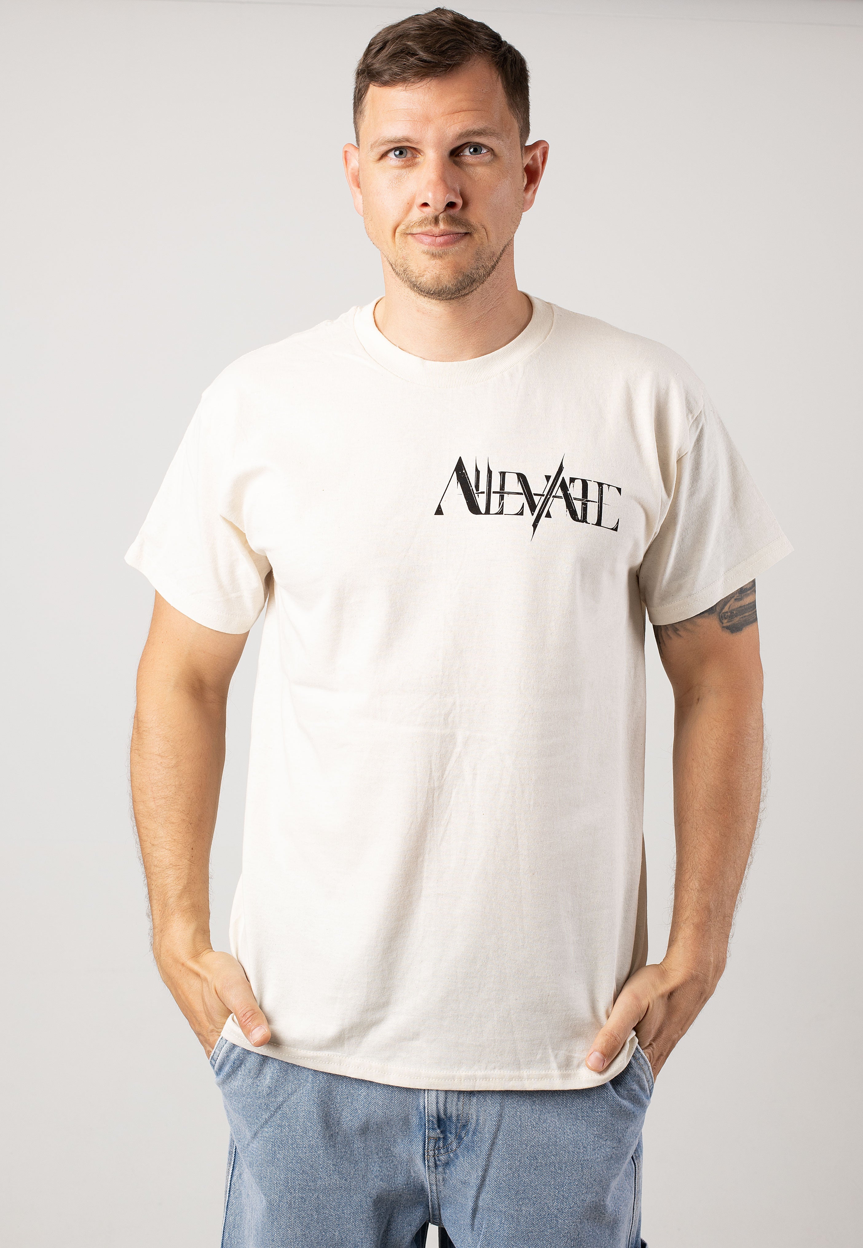 Alleviate - AV Logo Natural - T-Shirt | Men-Image