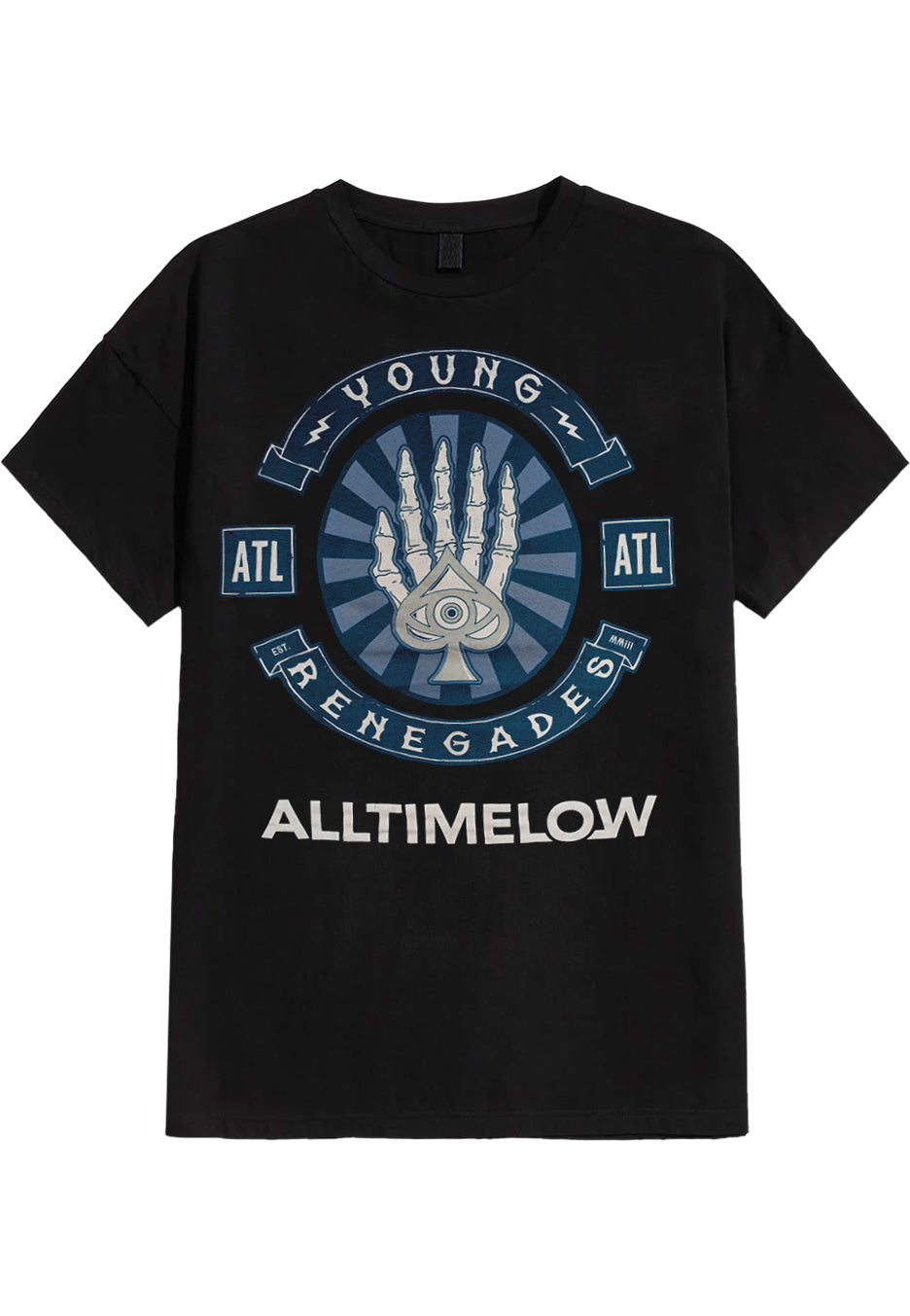 All Time Low - Skele Spade - T-Shirt | Neutral-Image