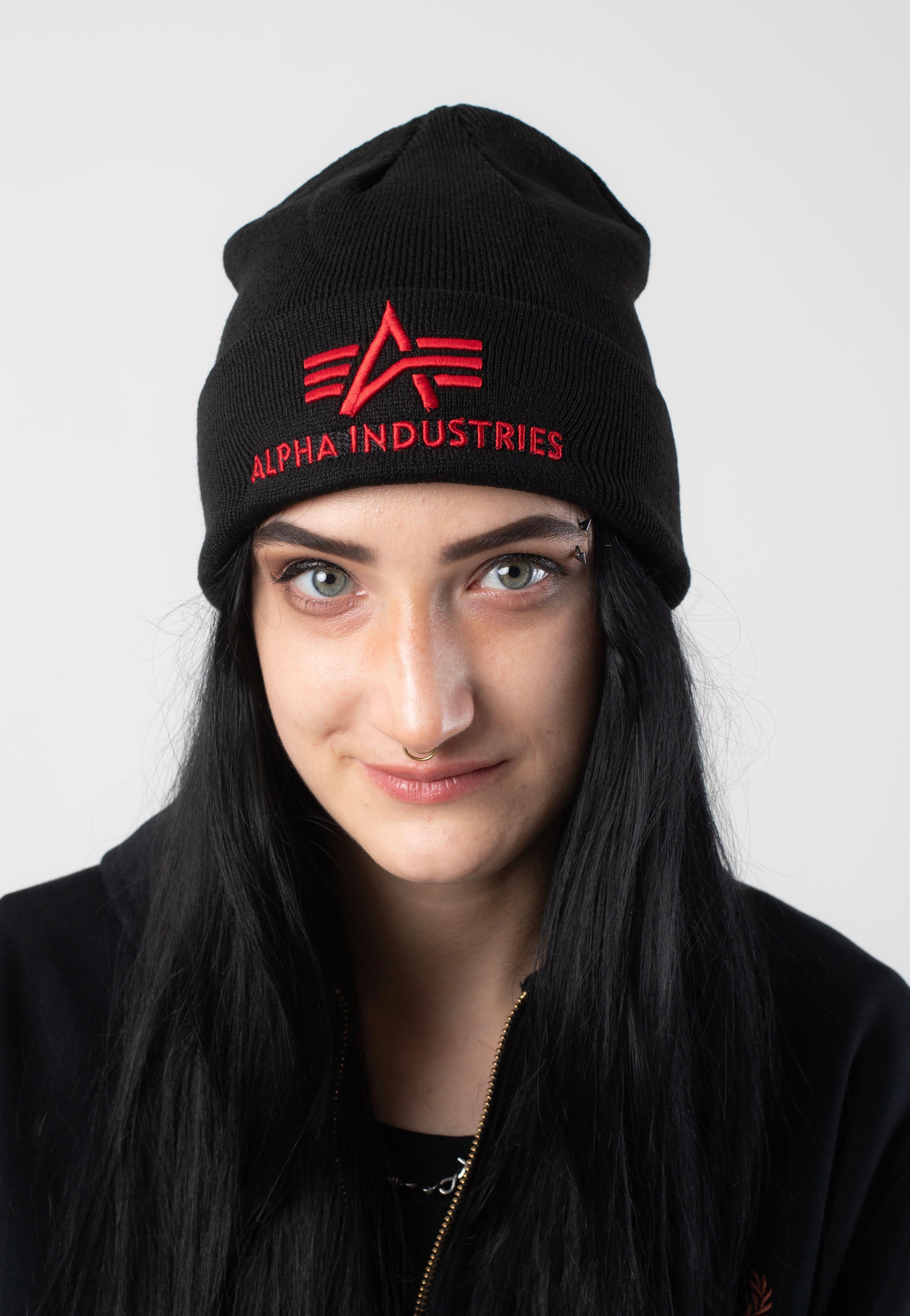 Alpha Industries - 3D Black - Beanie | Neutral-Image