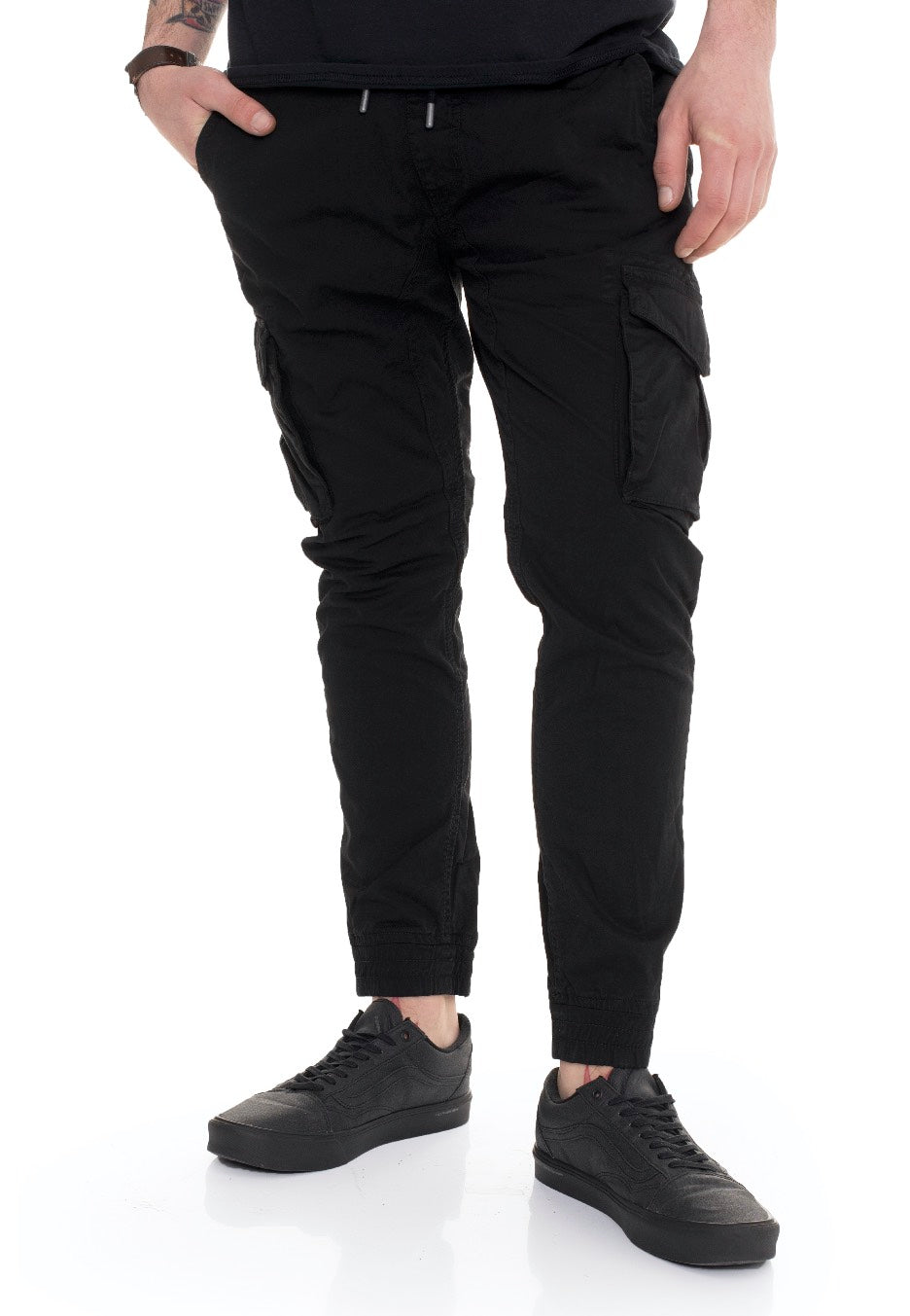 Alpha Industries - Cotton Twill Jogger Black - Pants | Men-Image