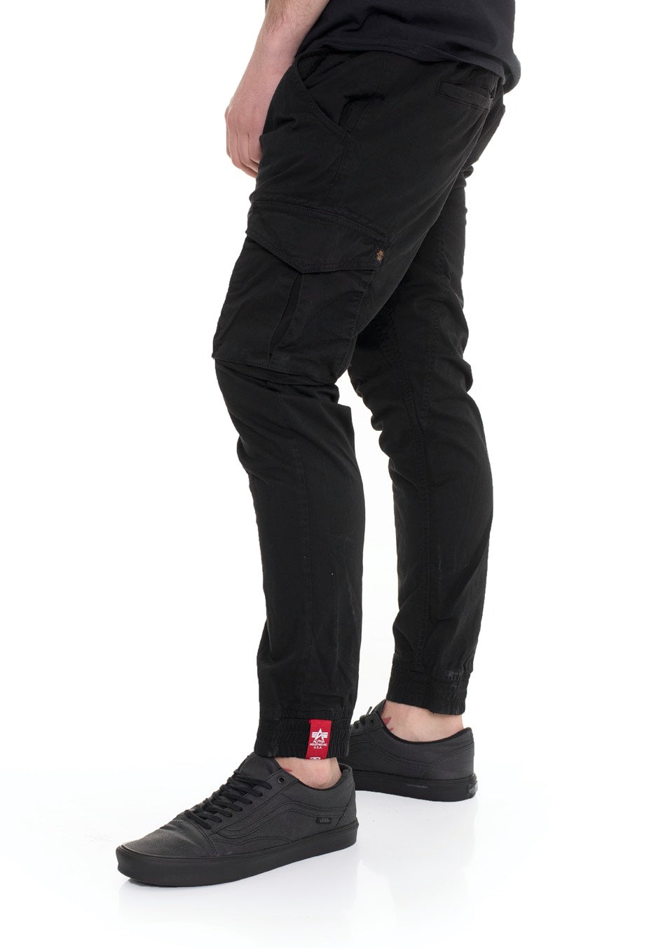 Alpha Industries - Cotton Twill Jogger Black - Pants | Men-Image