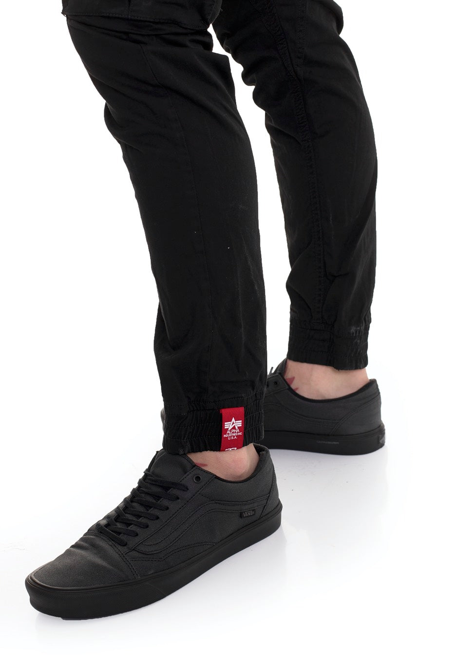 Alpha Industries - Cotton Twill Jogger Black - Pants | Men-Image