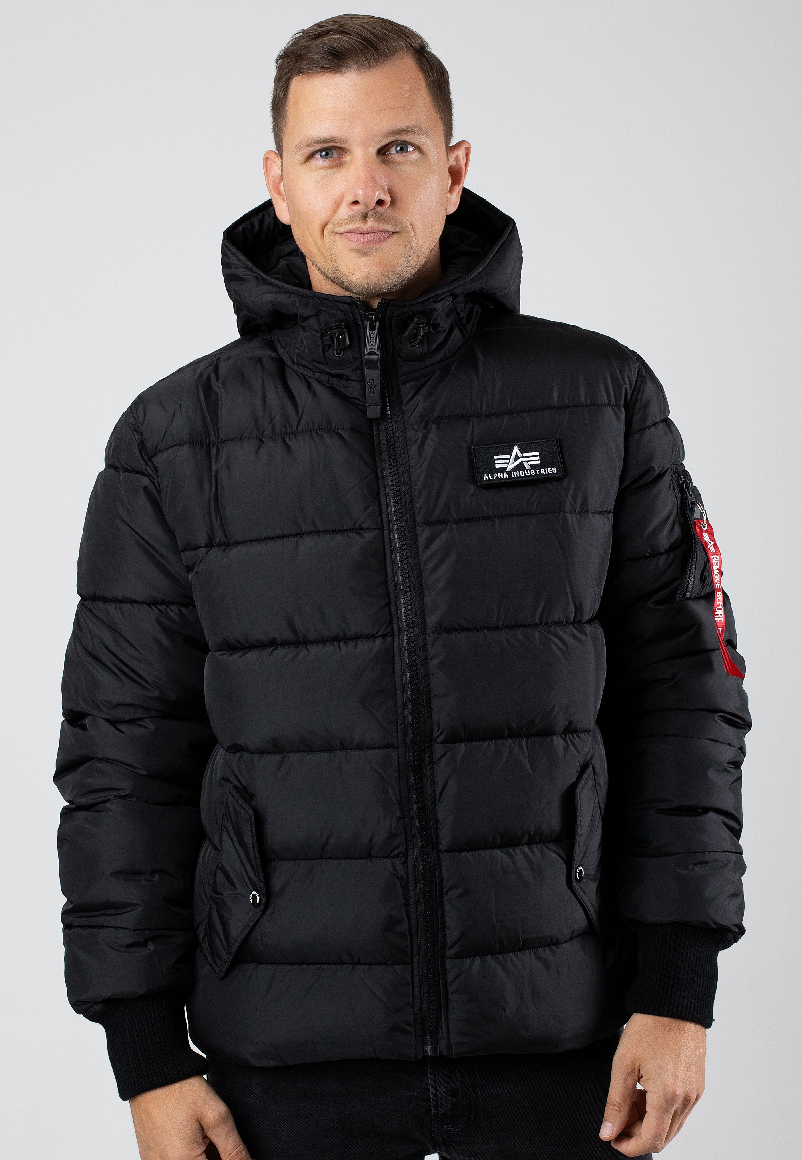 Alpha Industries - Hooded Puffer Alpha FD Black - Jacket | Men-Image