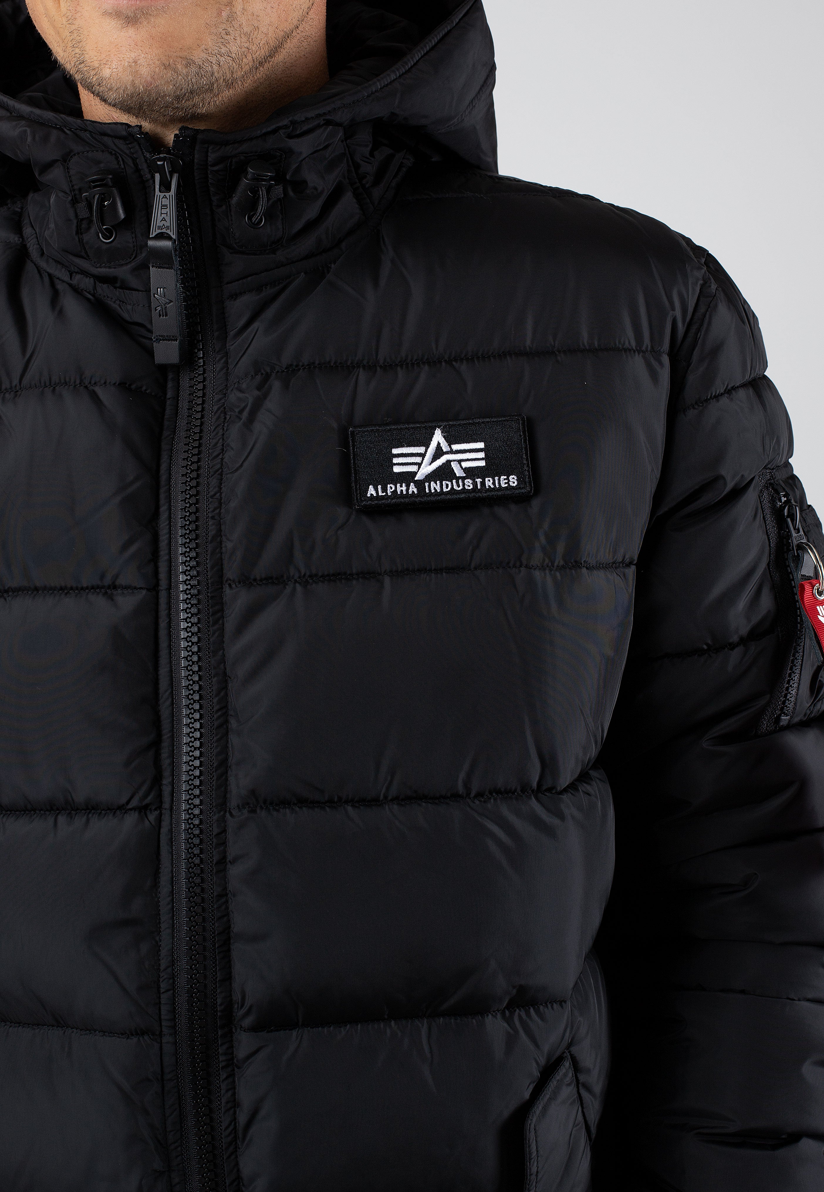 Alpha Industries - Hooded Puffer Alpha FD Black - Jacket | Men-Image