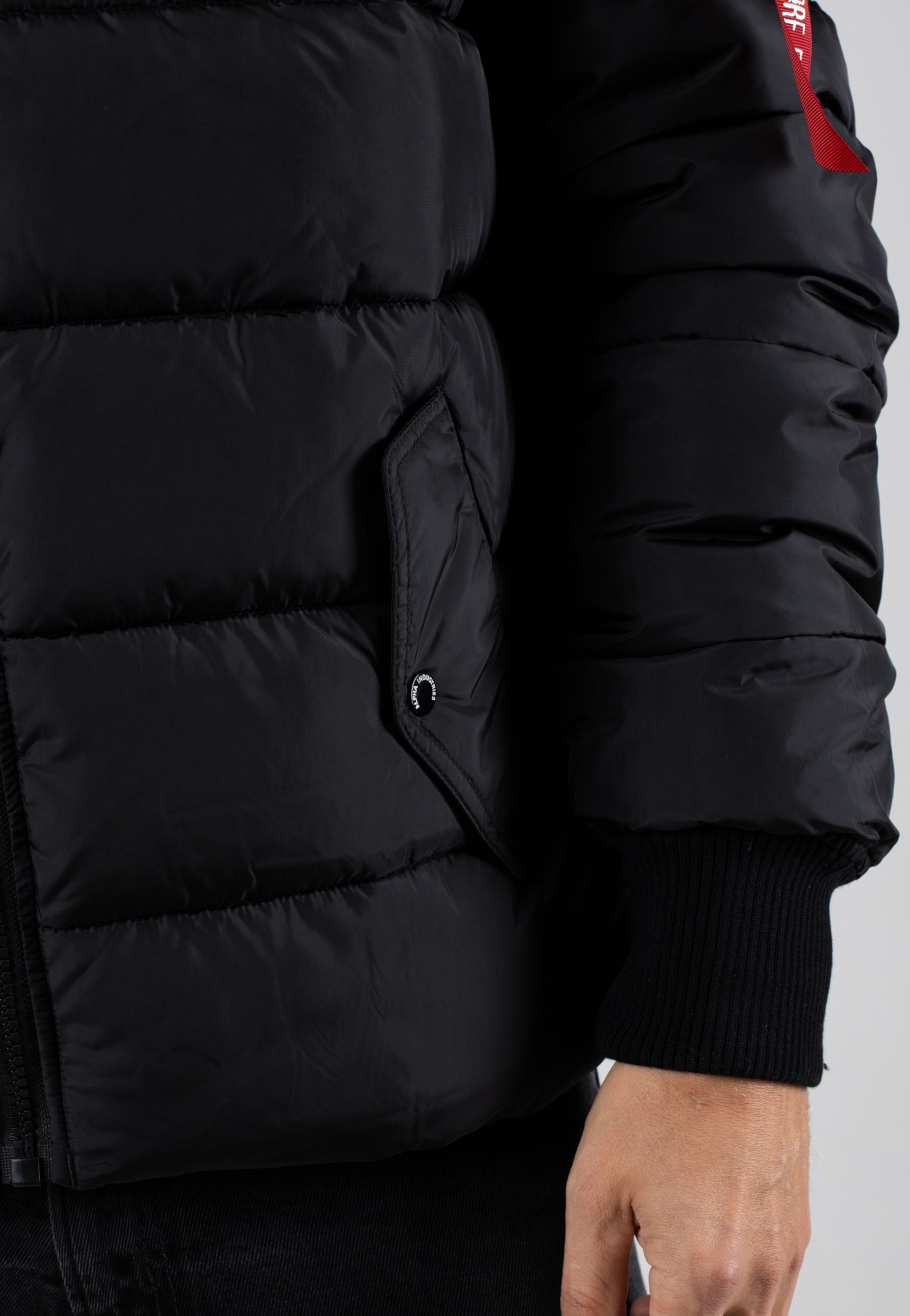 Alpha Industries - Hooded Puffer Alpha FD Black - Jacket | Men-Image