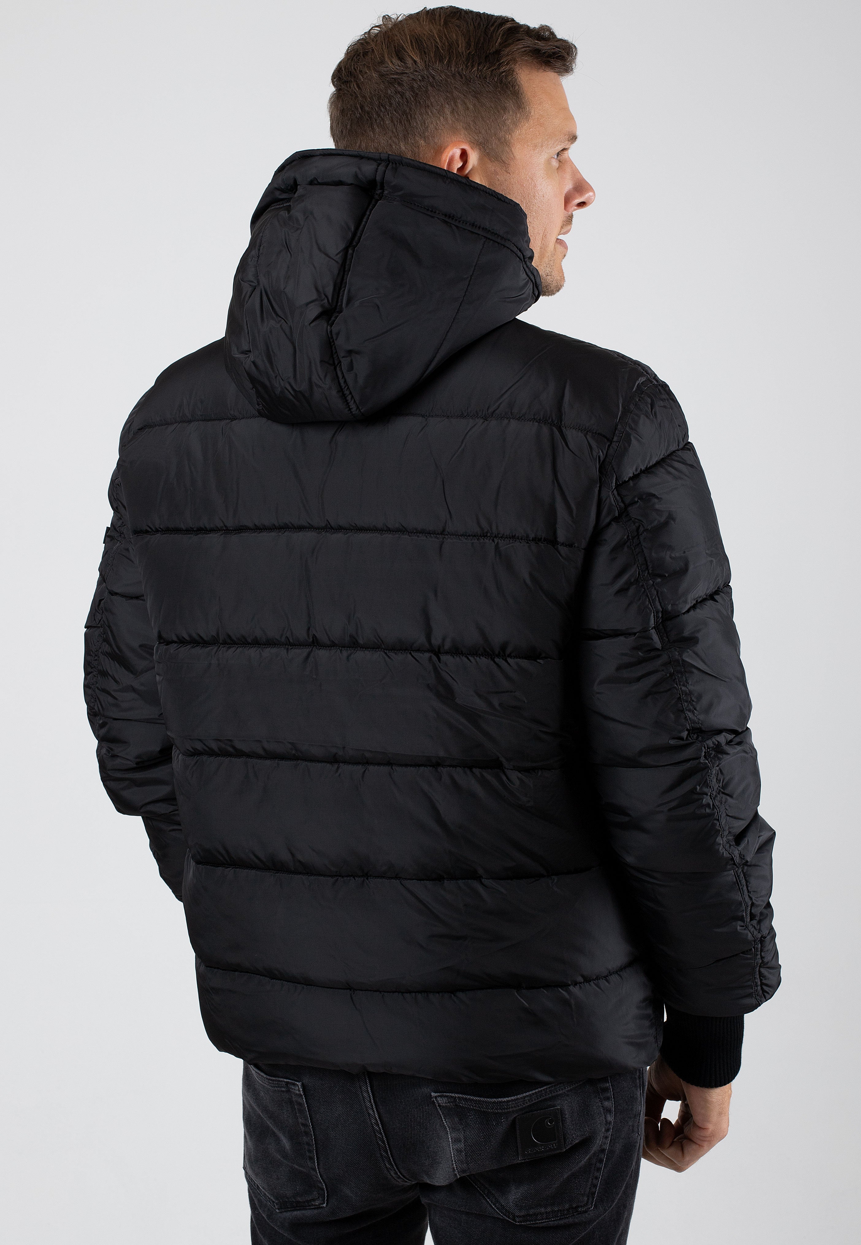 Alpha Industries - Hooded Puffer Alpha FD Black - Jacket | Men-Image