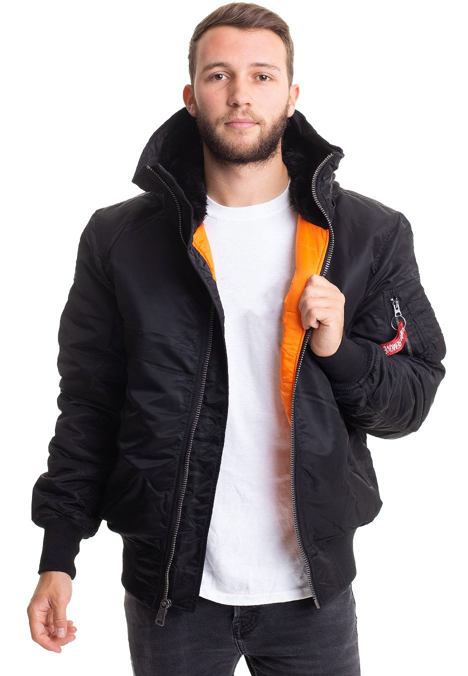 Alpha Industries - MA 1 Hooded Black - Jacket | Men-Image