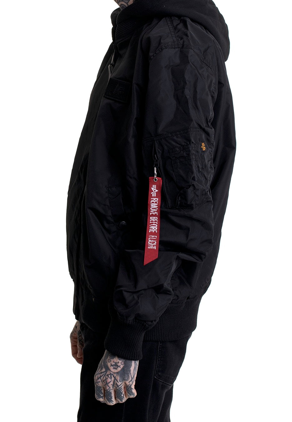 Alpha Industries - MA 1 TT Hood Black/Black - Jacket | Men-Image