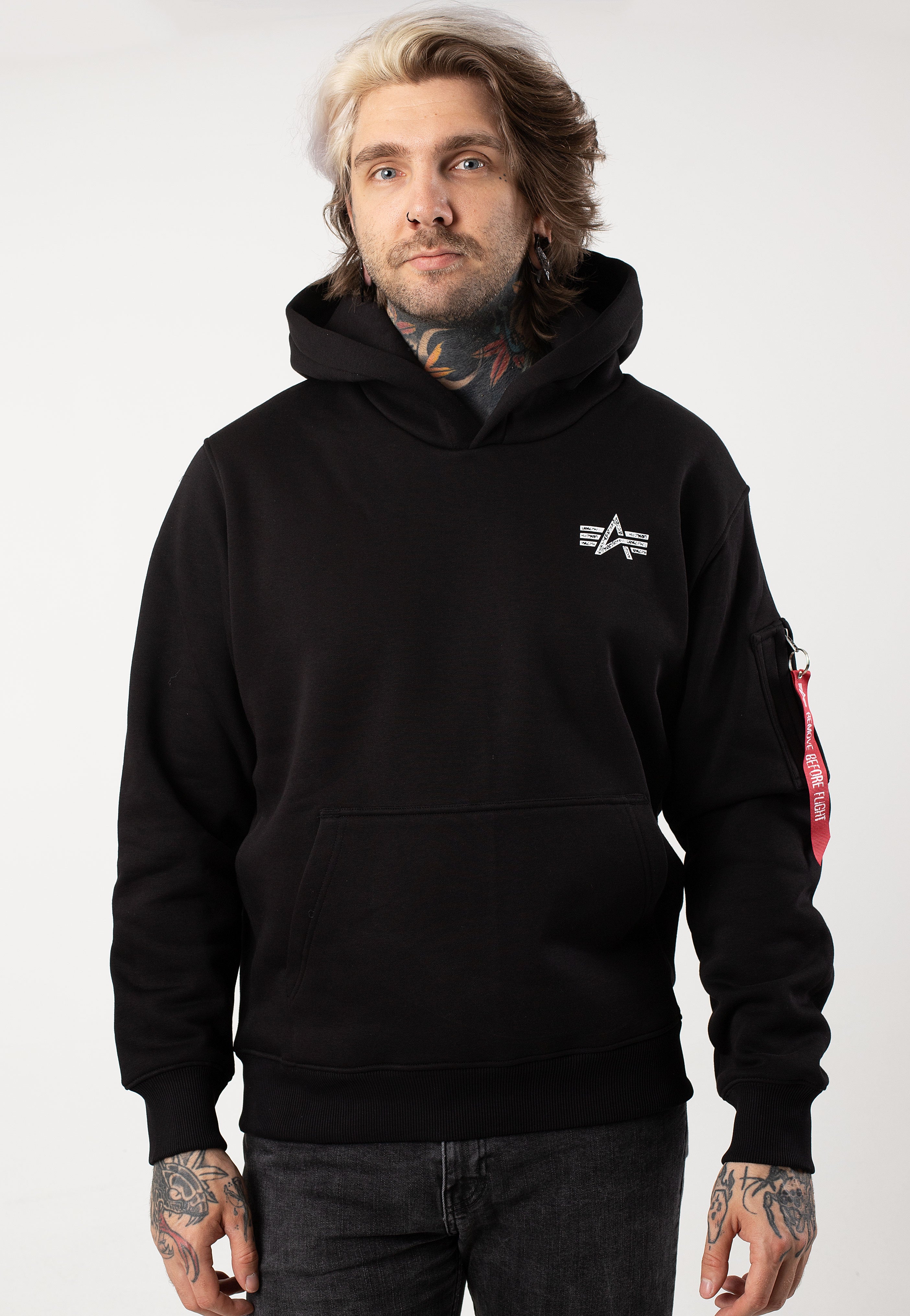 Alpha Industries - Signature BP Black - Hoodie | Men-Image