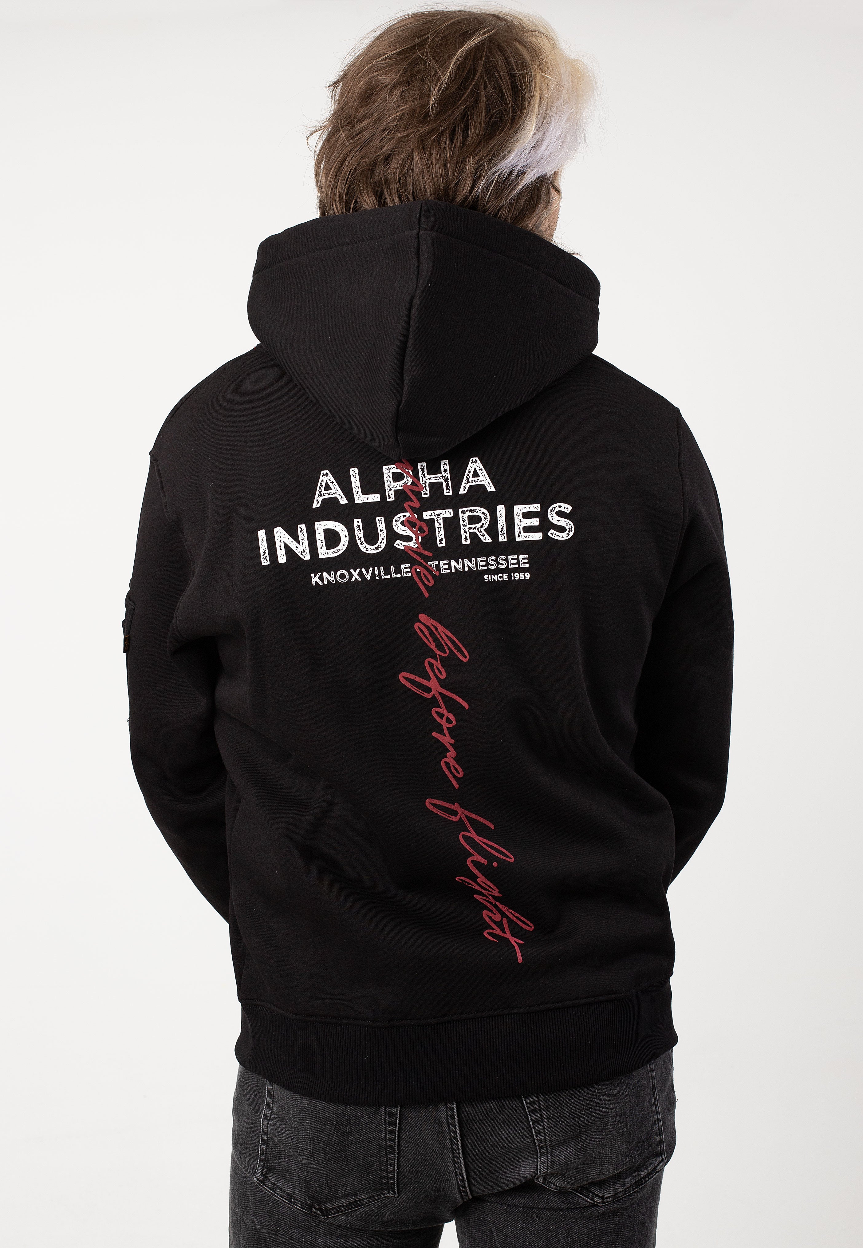 Alpha Industries - Signature BP Black - Hoodie | Men-Image