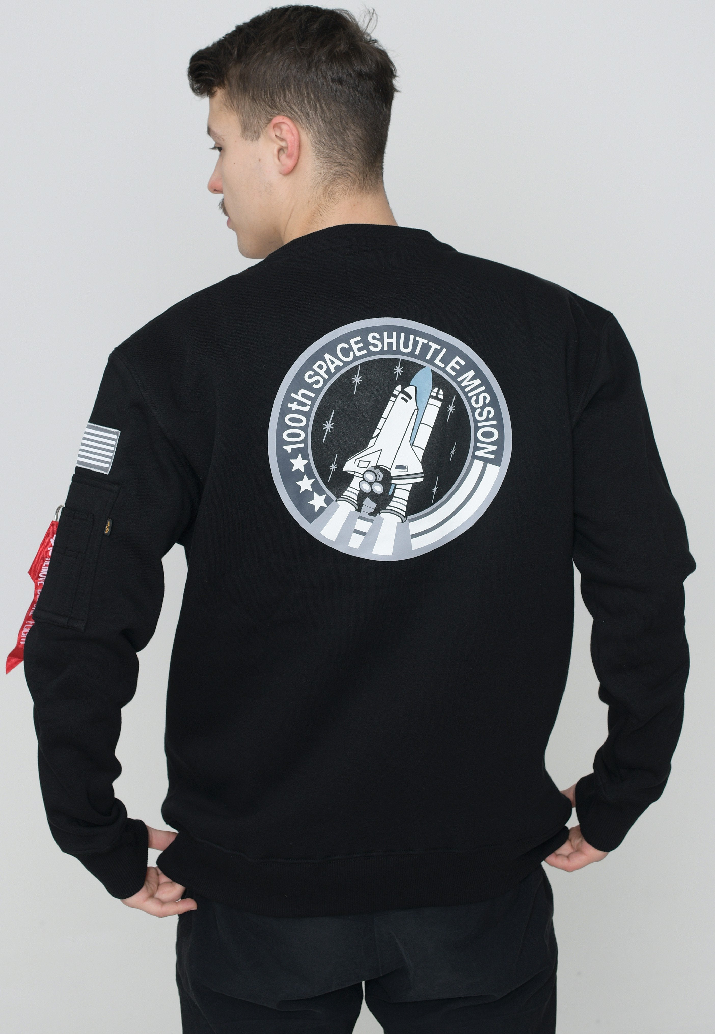 Alpha Industries - Space Shuttle Black - Sweater | Men-Image