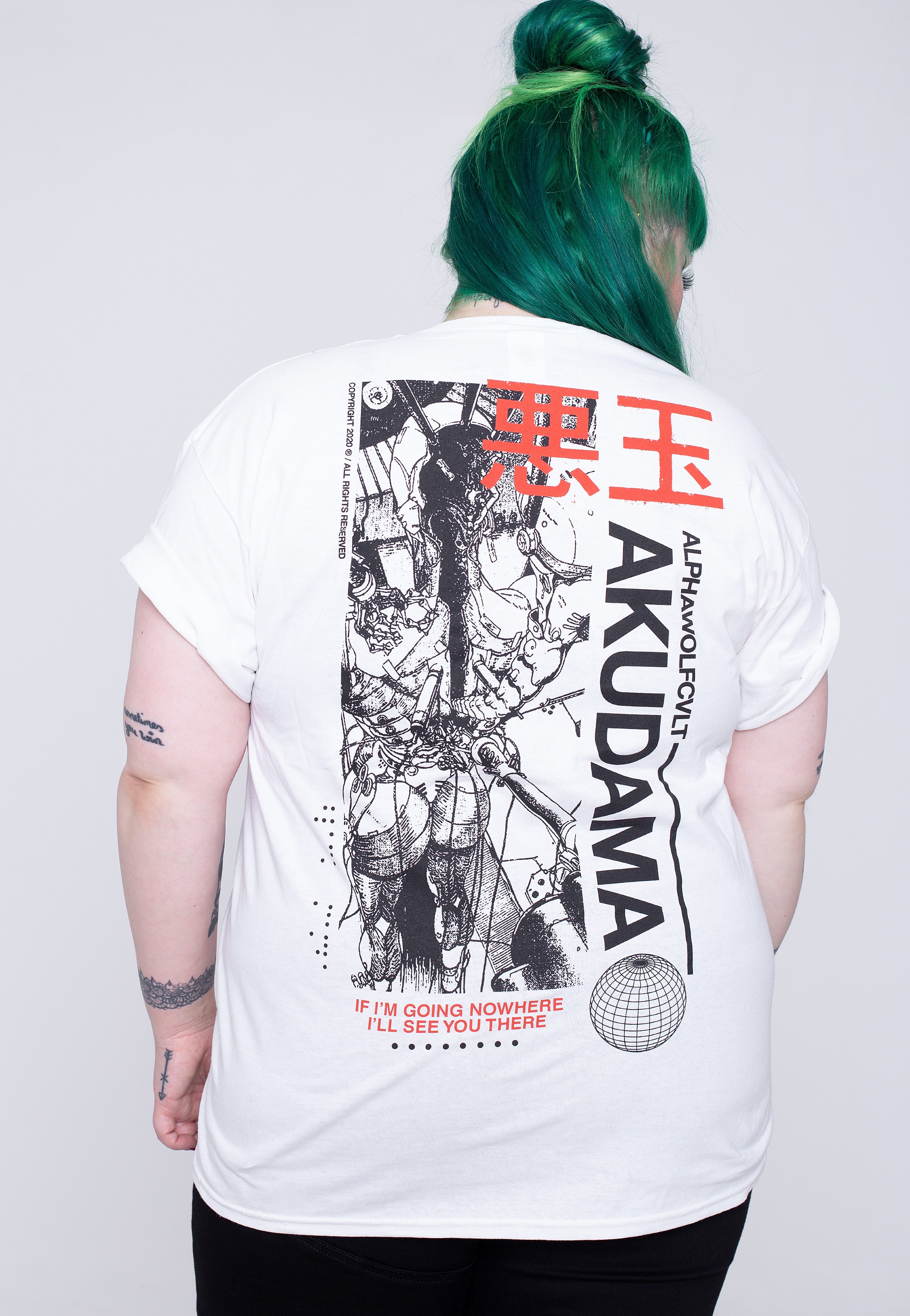 Alpha Wolf - Akudama White - T-Shirt | Women-Image