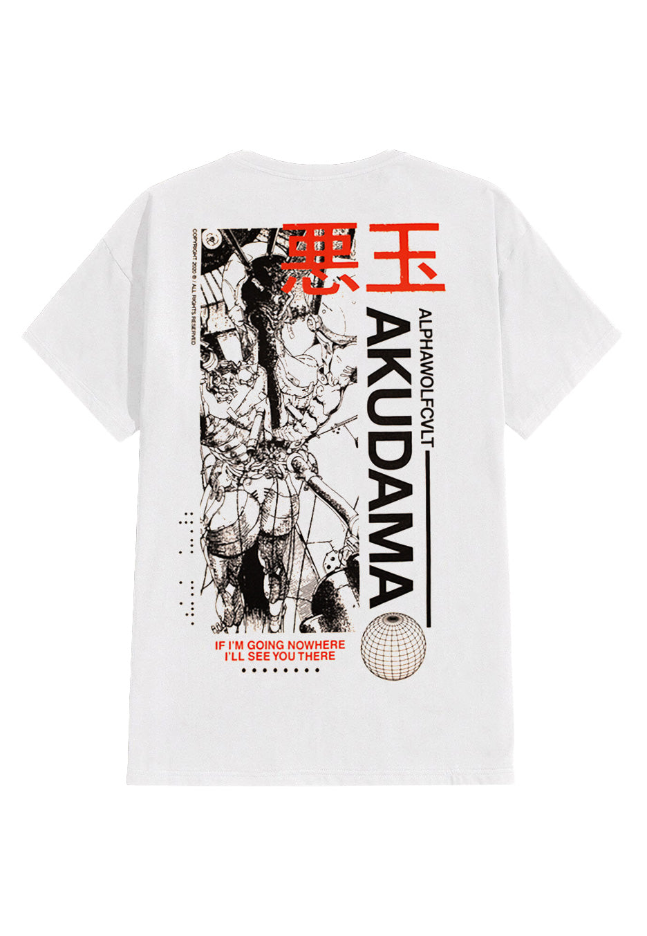 Alpha Wolf - Akudama White - T-Shirt | Neutral-Image