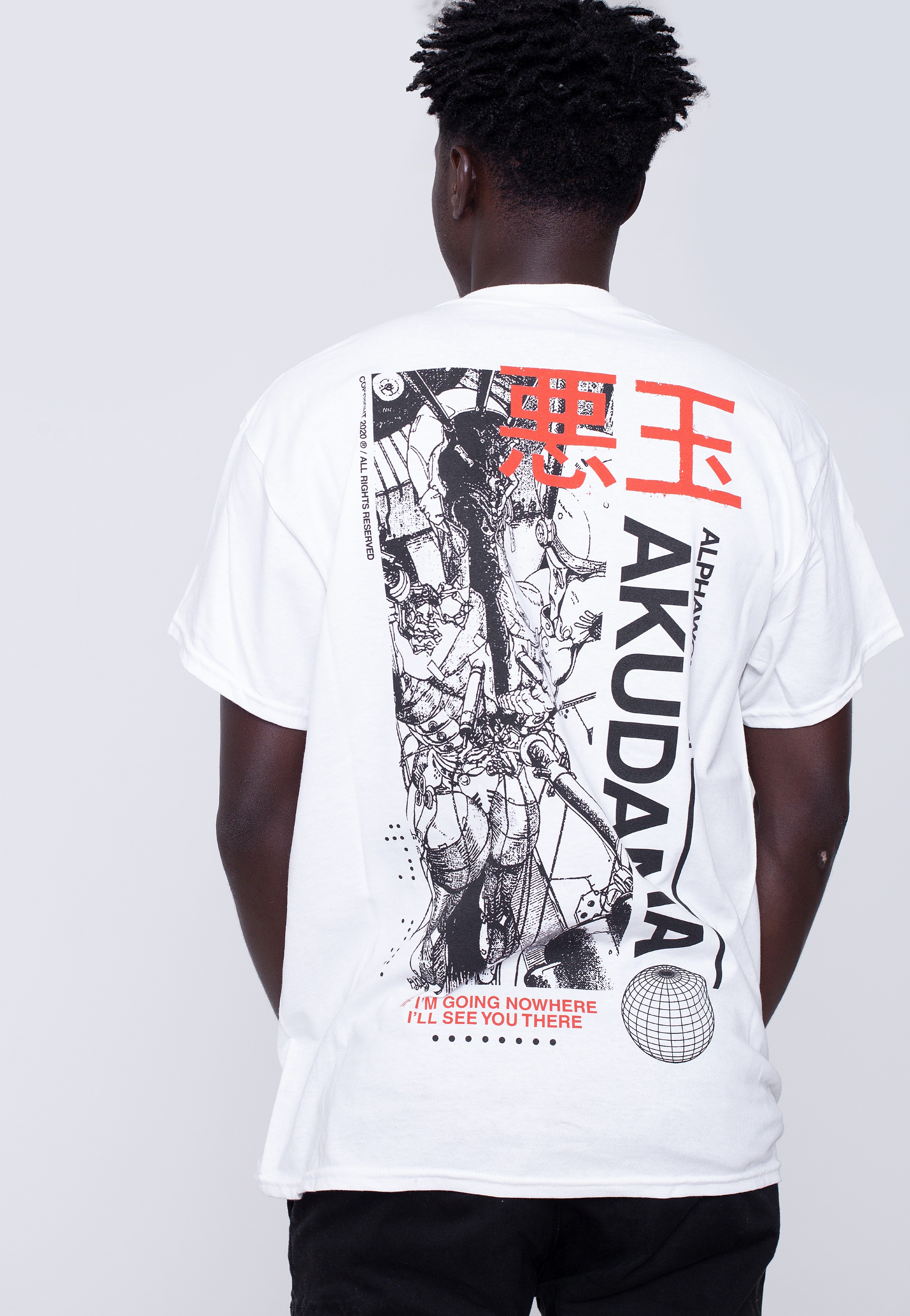 Alpha Wolf - Akudama White - T-Shirt | Men-Image