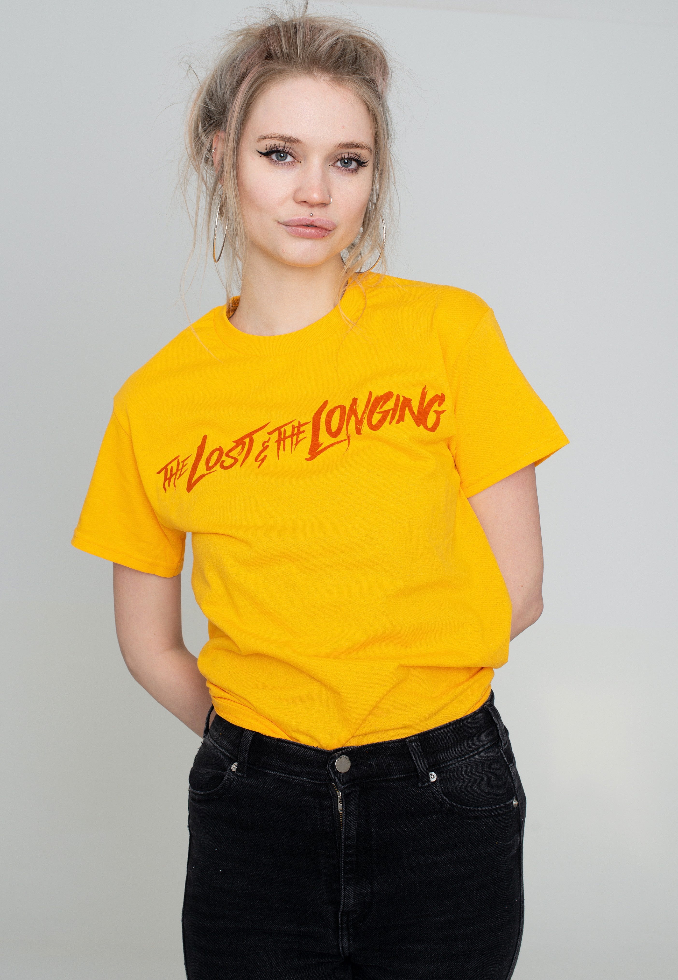 Alpha Wolf & Holding Absence - The Lost & The Longing Gold - T-Shirt | Women-Image