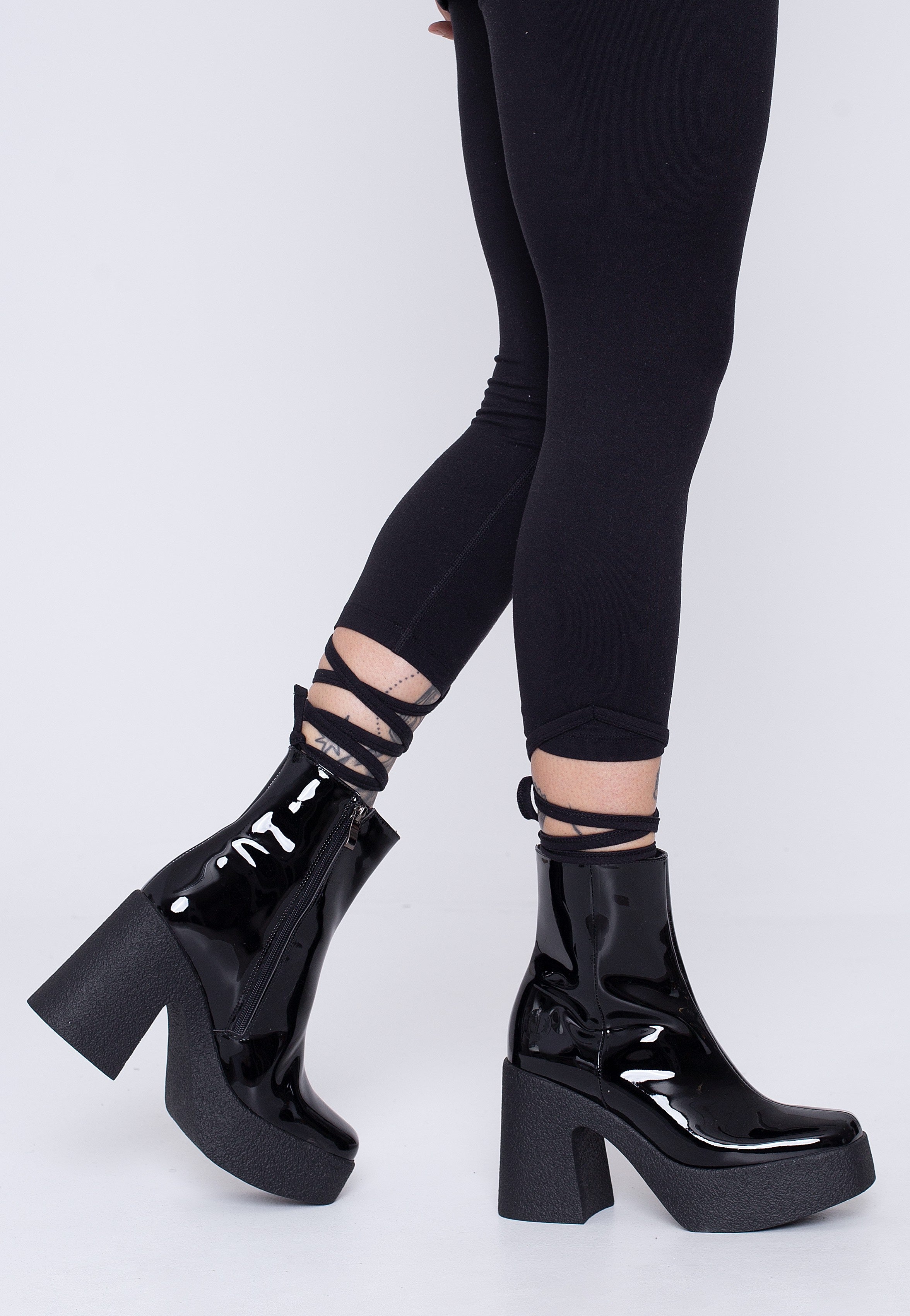 Altercore - Mazikeen Vegan Black Patent - Heels | Women-Image