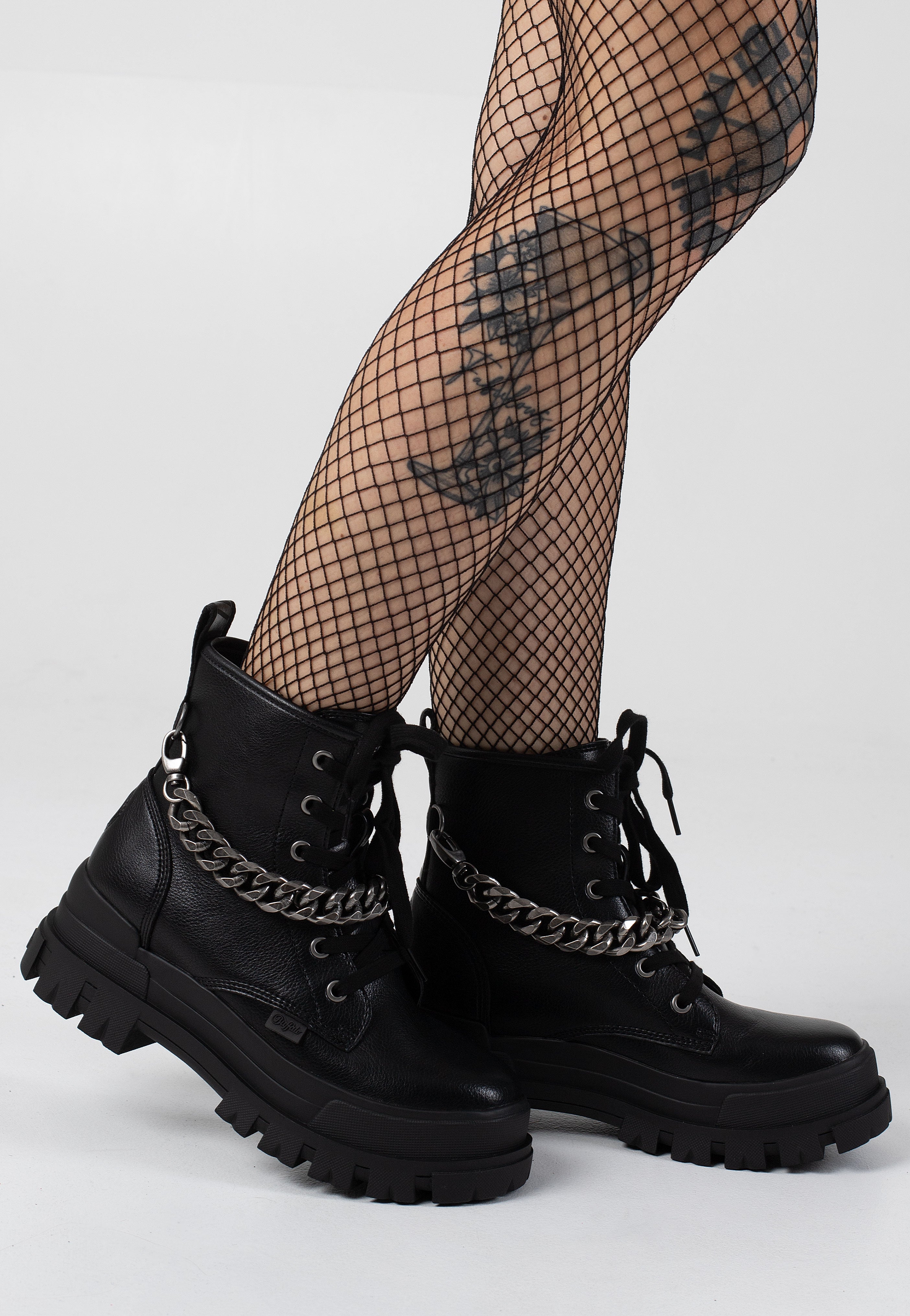 Buffalo - Aspha Rld Chain Vegan Nappa Black/Silver - Girl Shoes | Women-Image