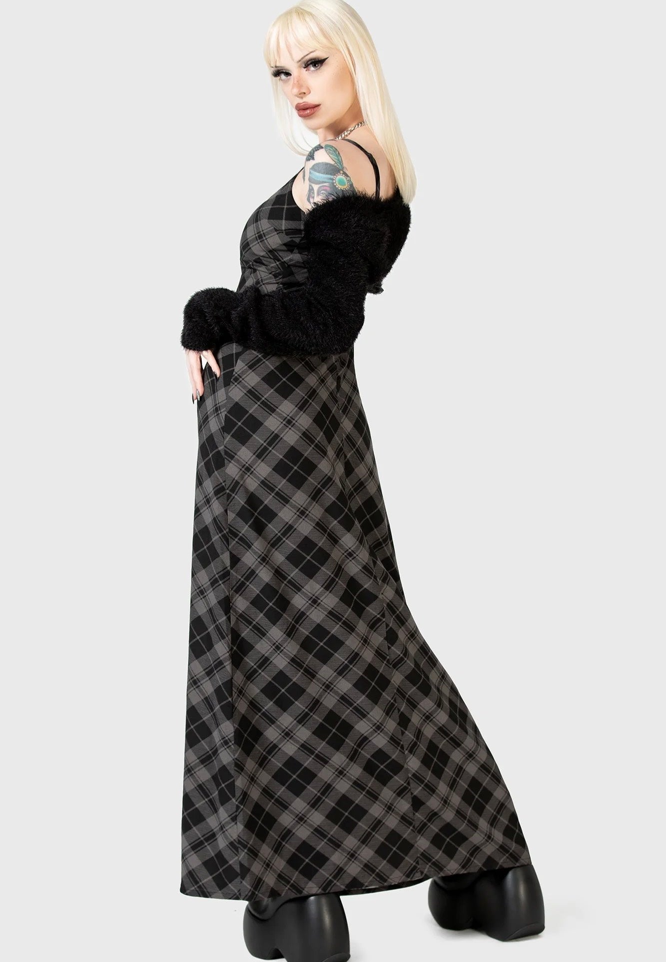 Killstar - Alwina Maxi Grey - Dress | Women-Image