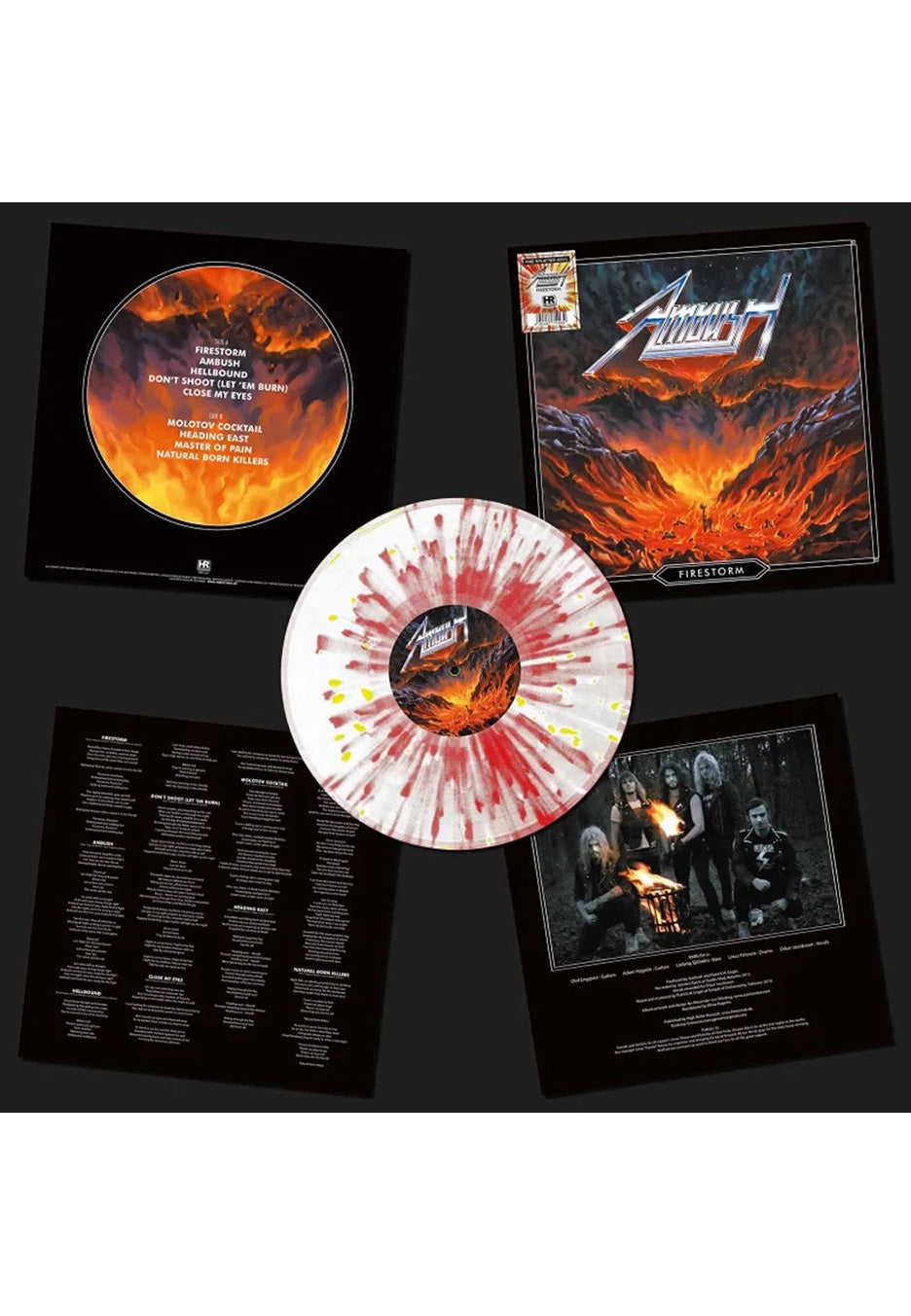 Ambush - Firestorm Red/White/Yellow - Splattered Vinyl | Neutral-Image