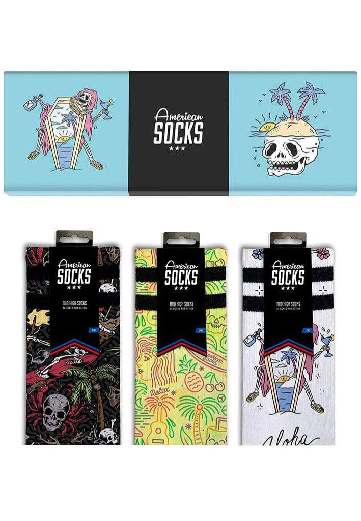 American Socks - Aloha Socks - Giftbox | Neutral-Image