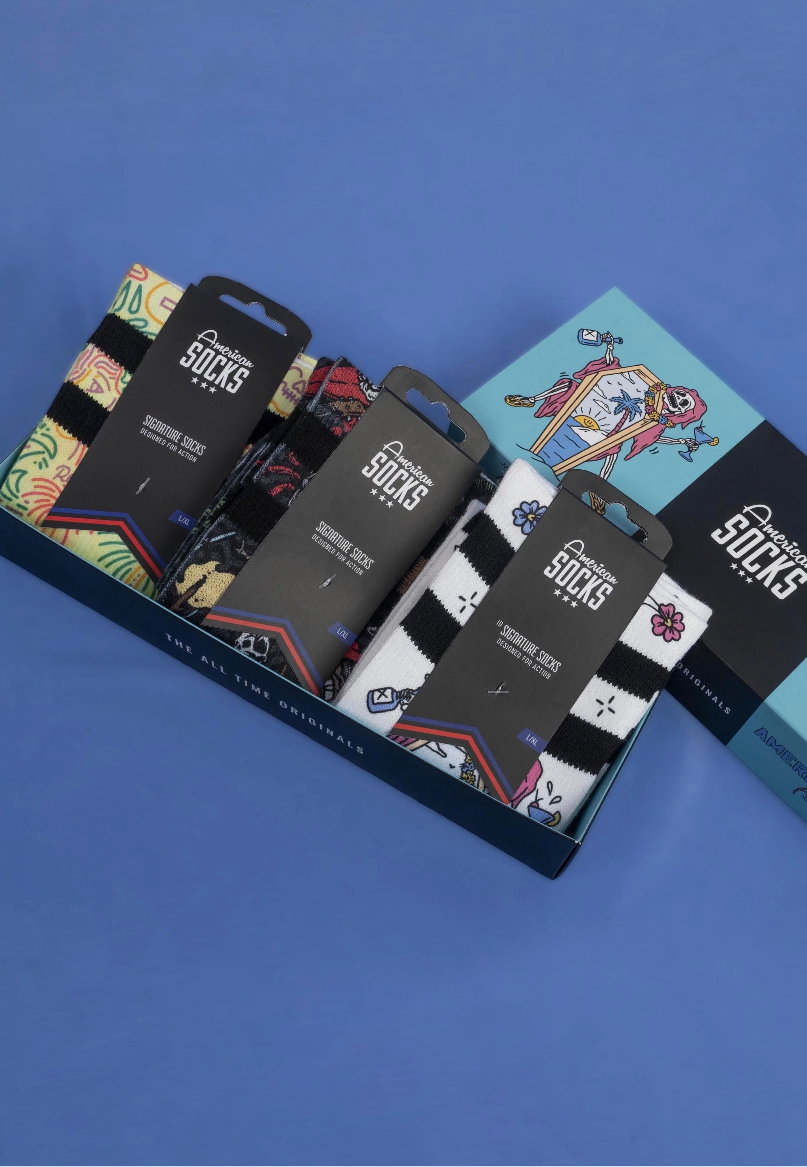 American Socks - Aloha Socks - Giftbox | Neutral-Image