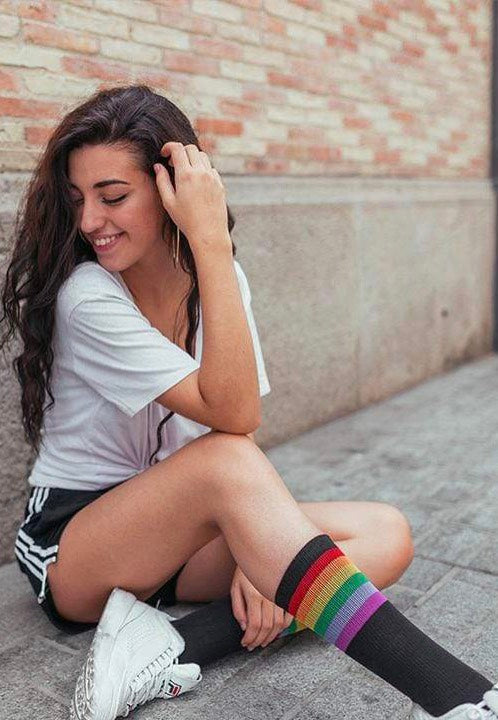 American Socks - Rainbow Pride Black - Socks | Neutral-Image