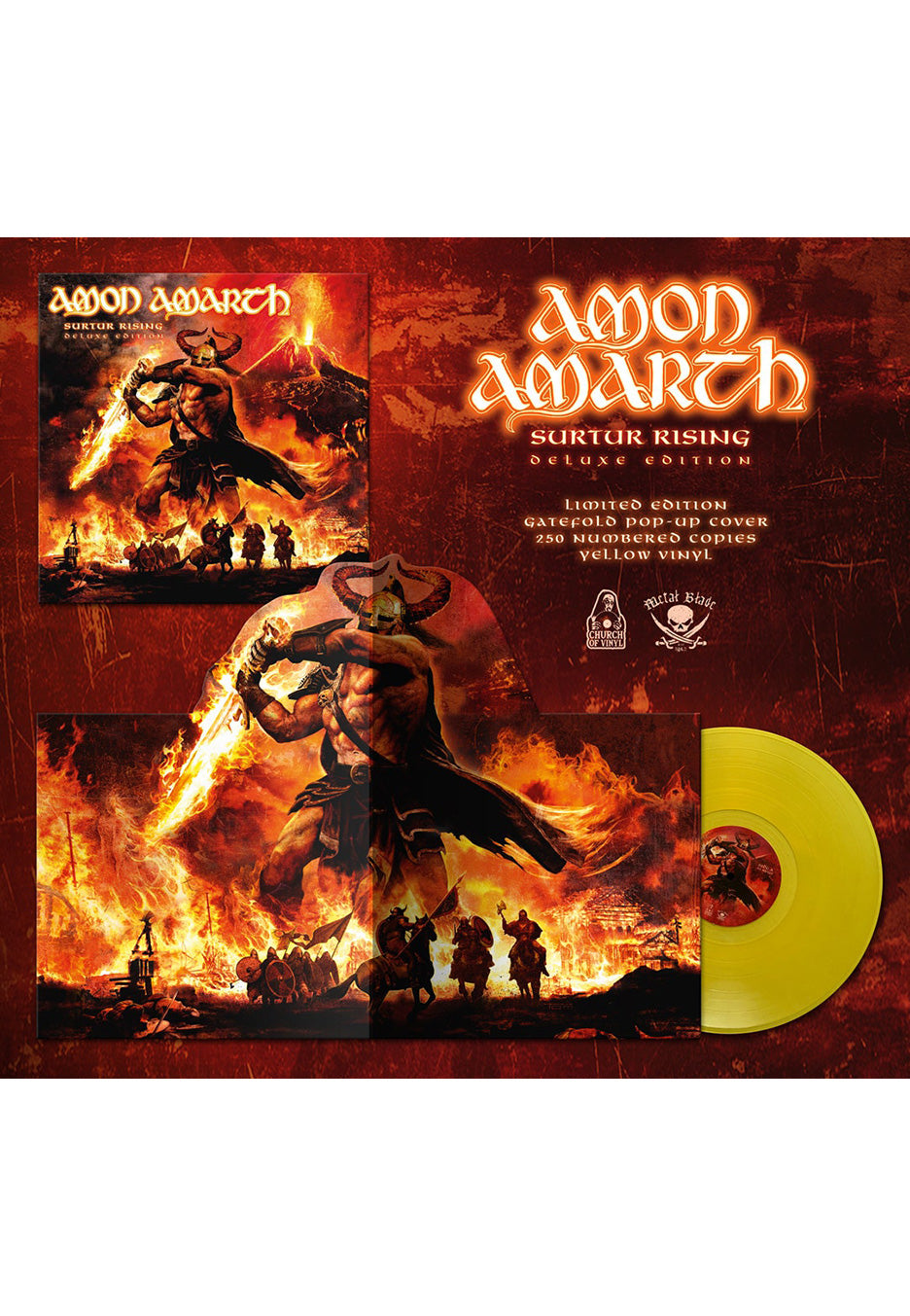 Amon Amarth Red Flame Merchandise Schweißband