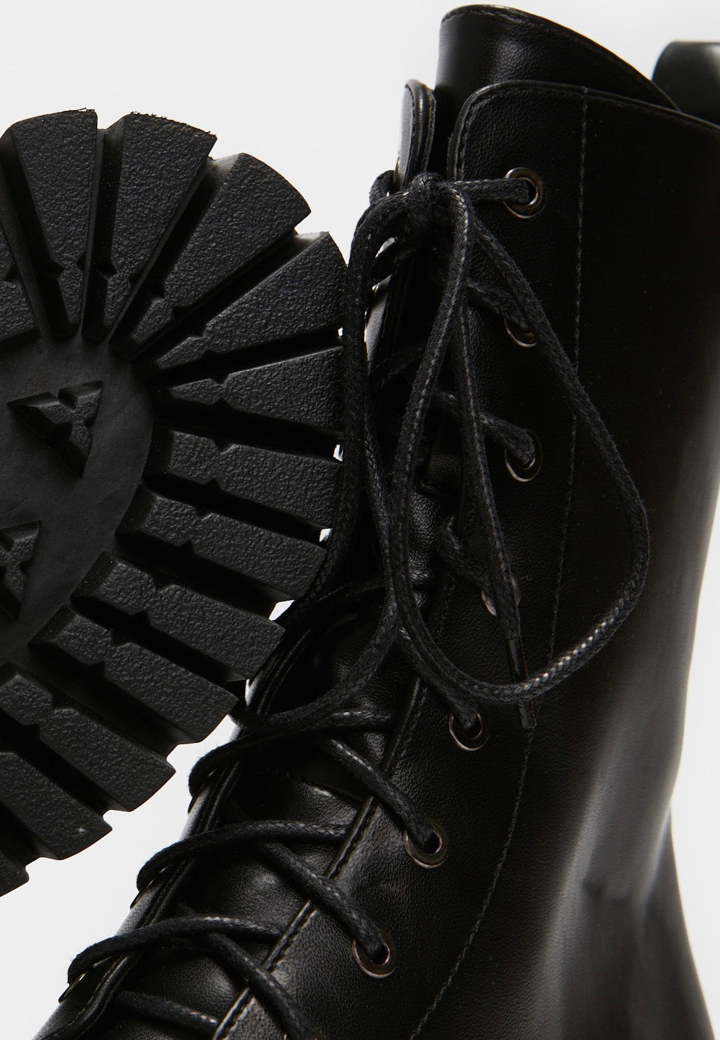 Koi Footwear - Anchor Military Lace Up Black - Girl Shoes | Women-Image