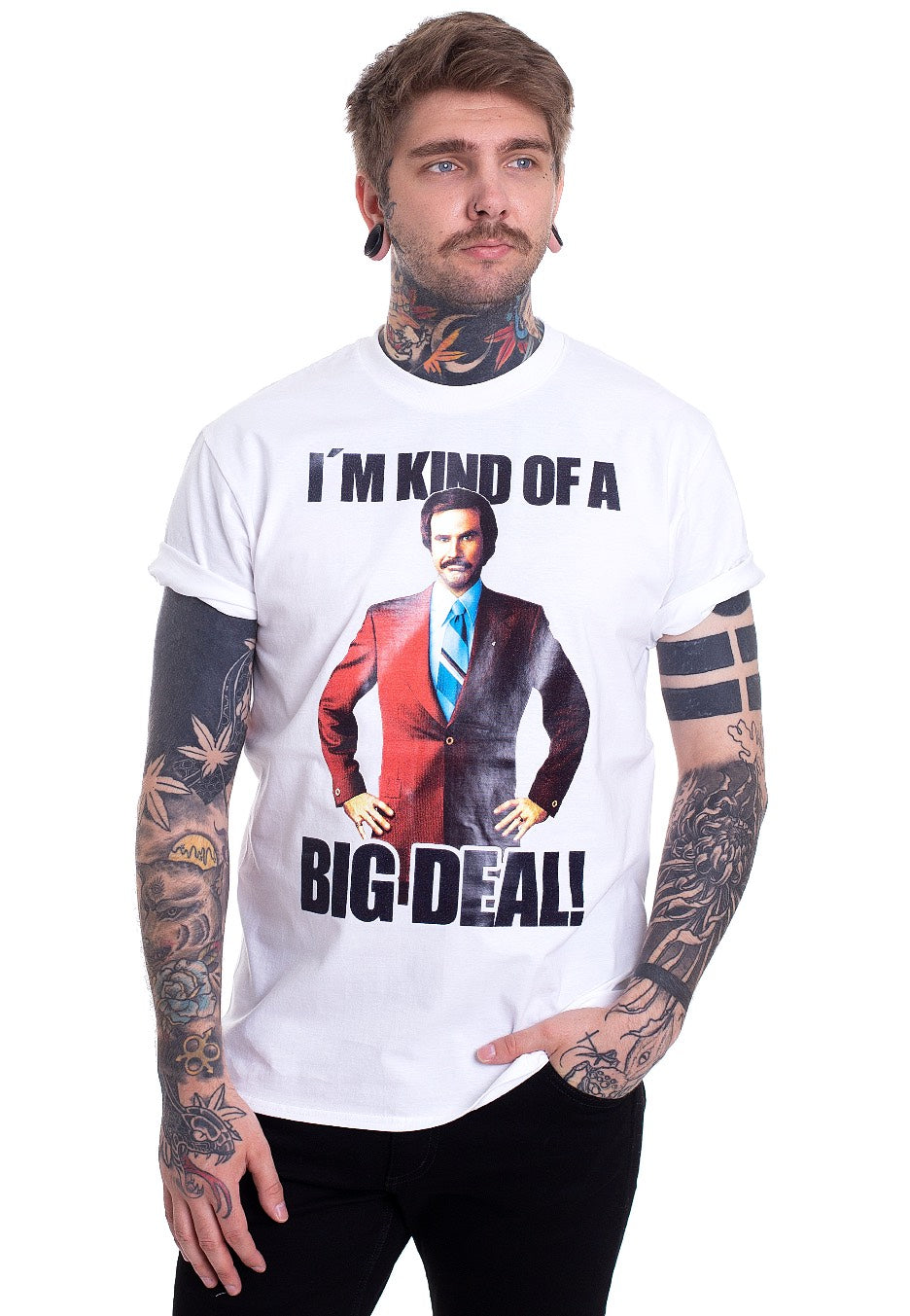 Anchorman - I´m Kind Of A Big Deal White - T-Shirt | Men-Image