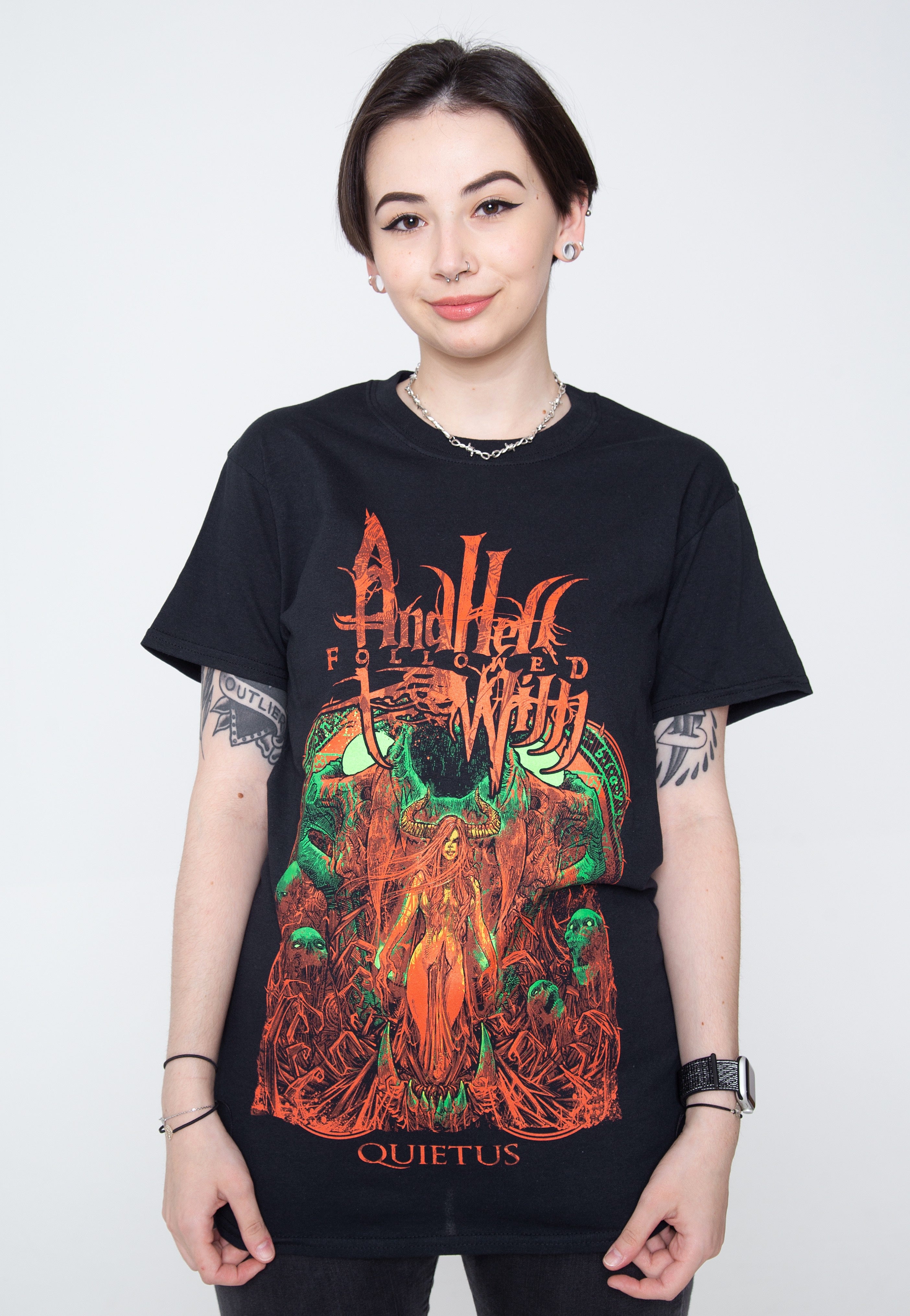 And Hell Followed With - Quietus - T-Shirt | Women-Image