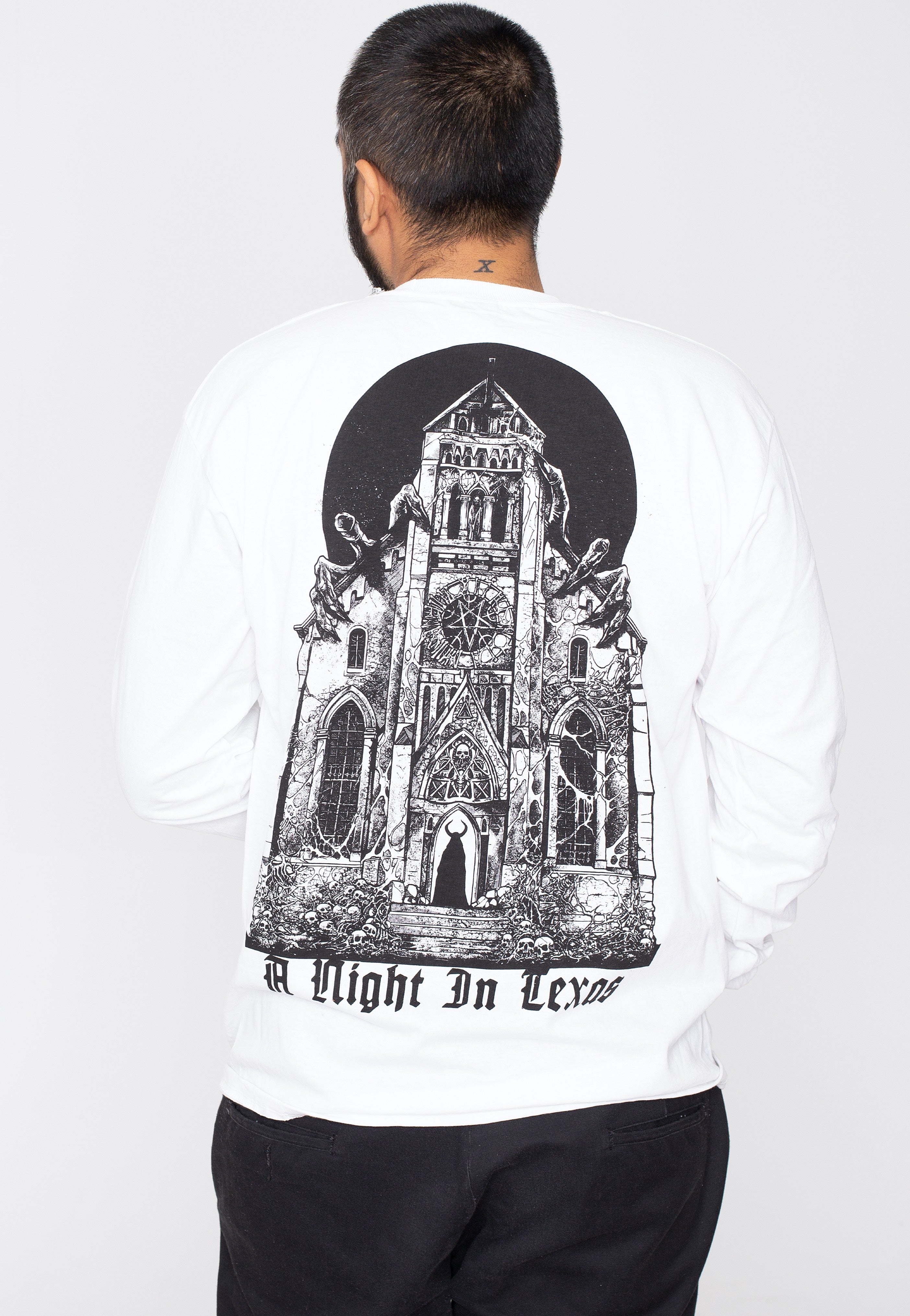 A Night In Texas - Death Chapel White - Longsleeve | Men-Image