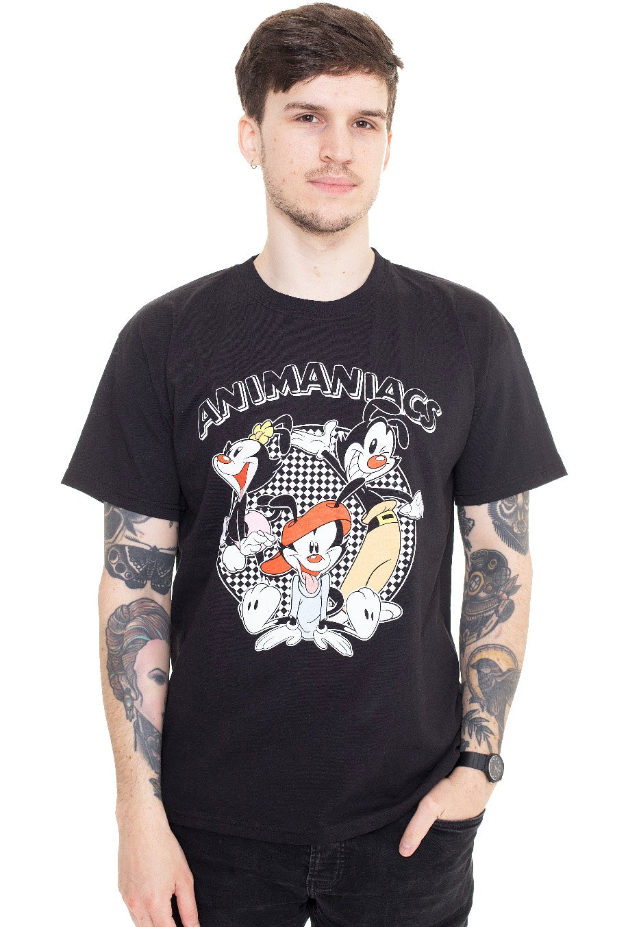 Animaniacs - Chequered Logo - T-Shirt | Men-Image