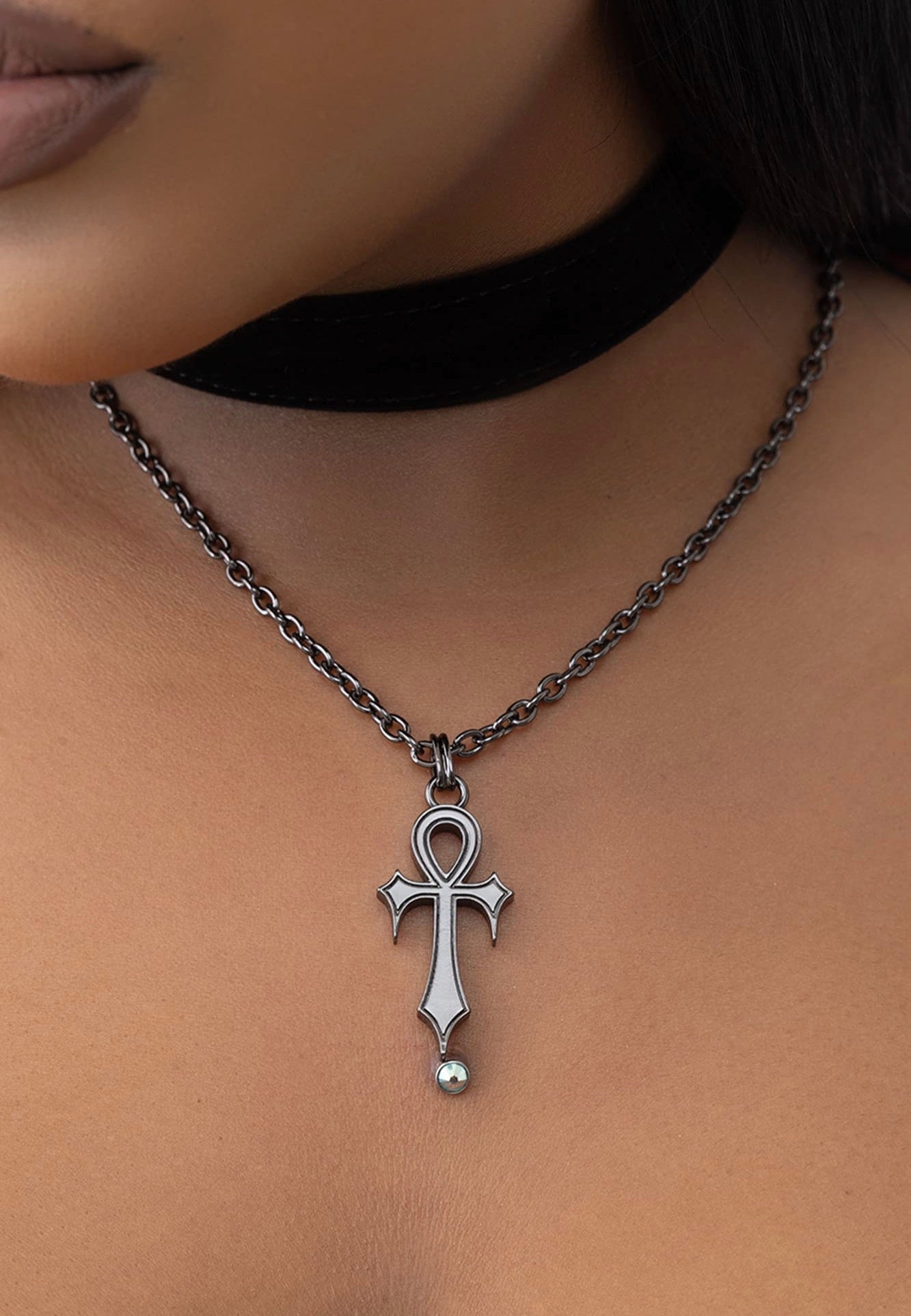 Killstar - Ankhster Silver - Necklace | Neutral-Image