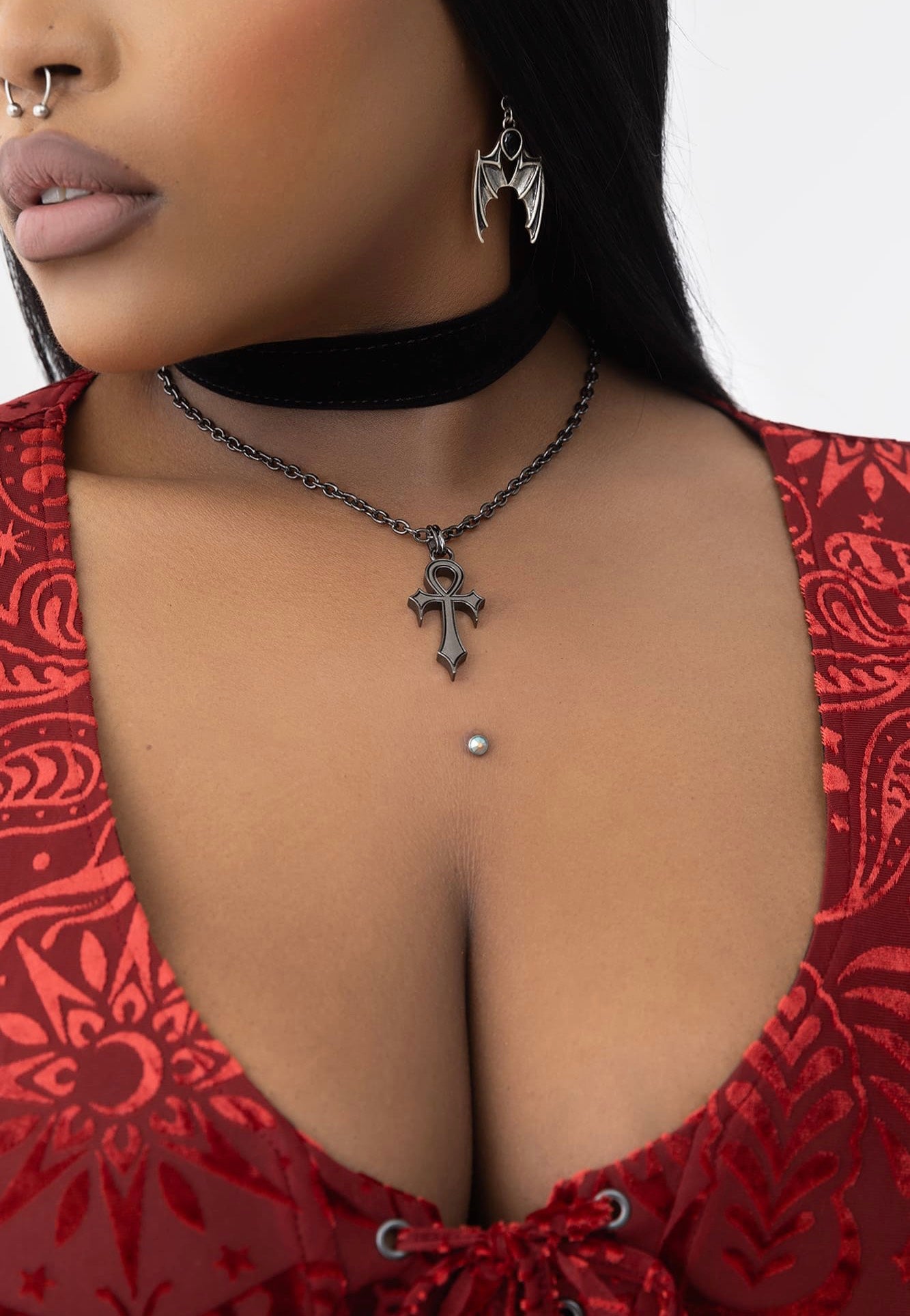 Killstar - Ankhster Silver - Necklace | Neutral-Image