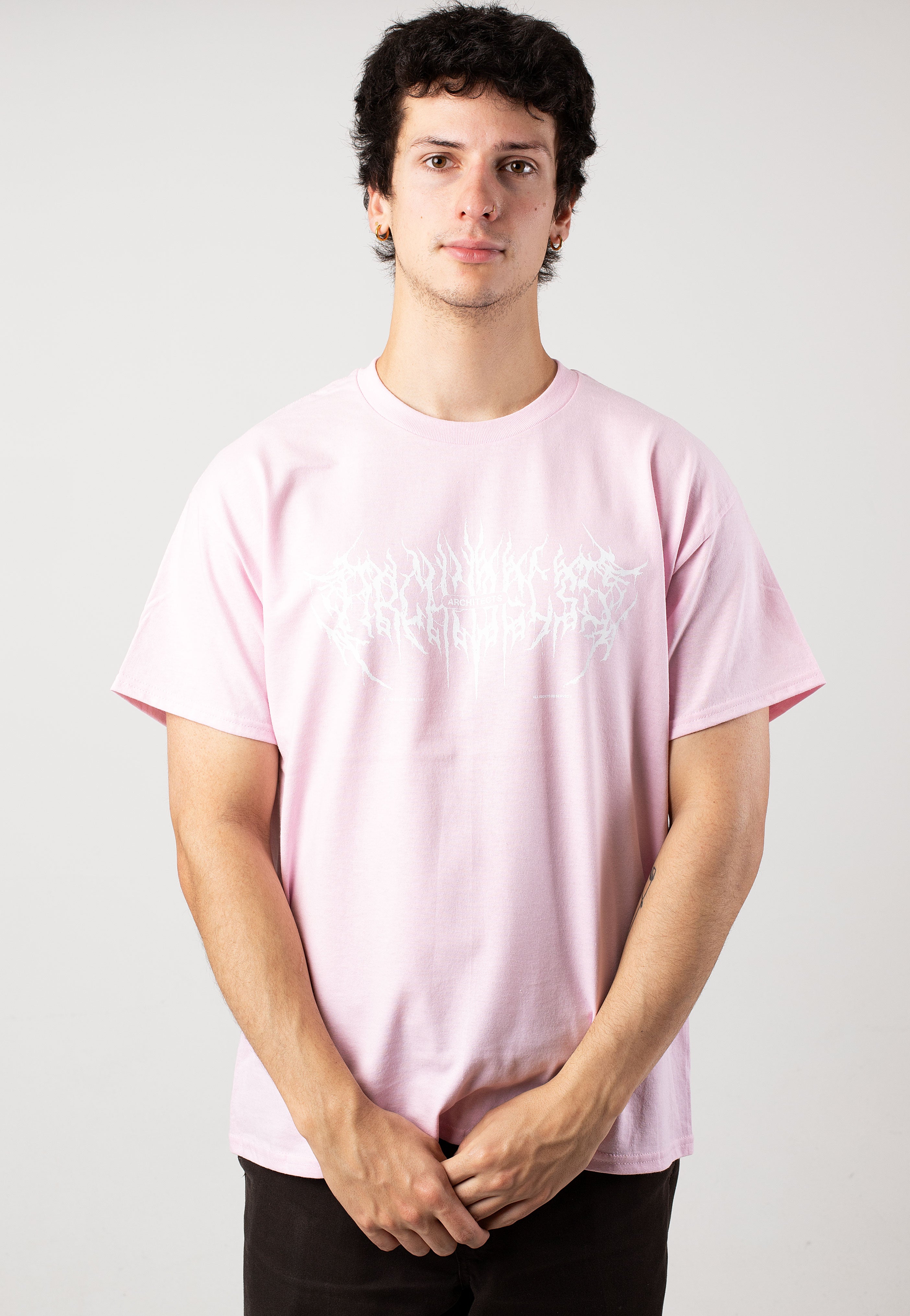 Architects - Gothic Logo Light Pink - T-Shirt | Men-Image