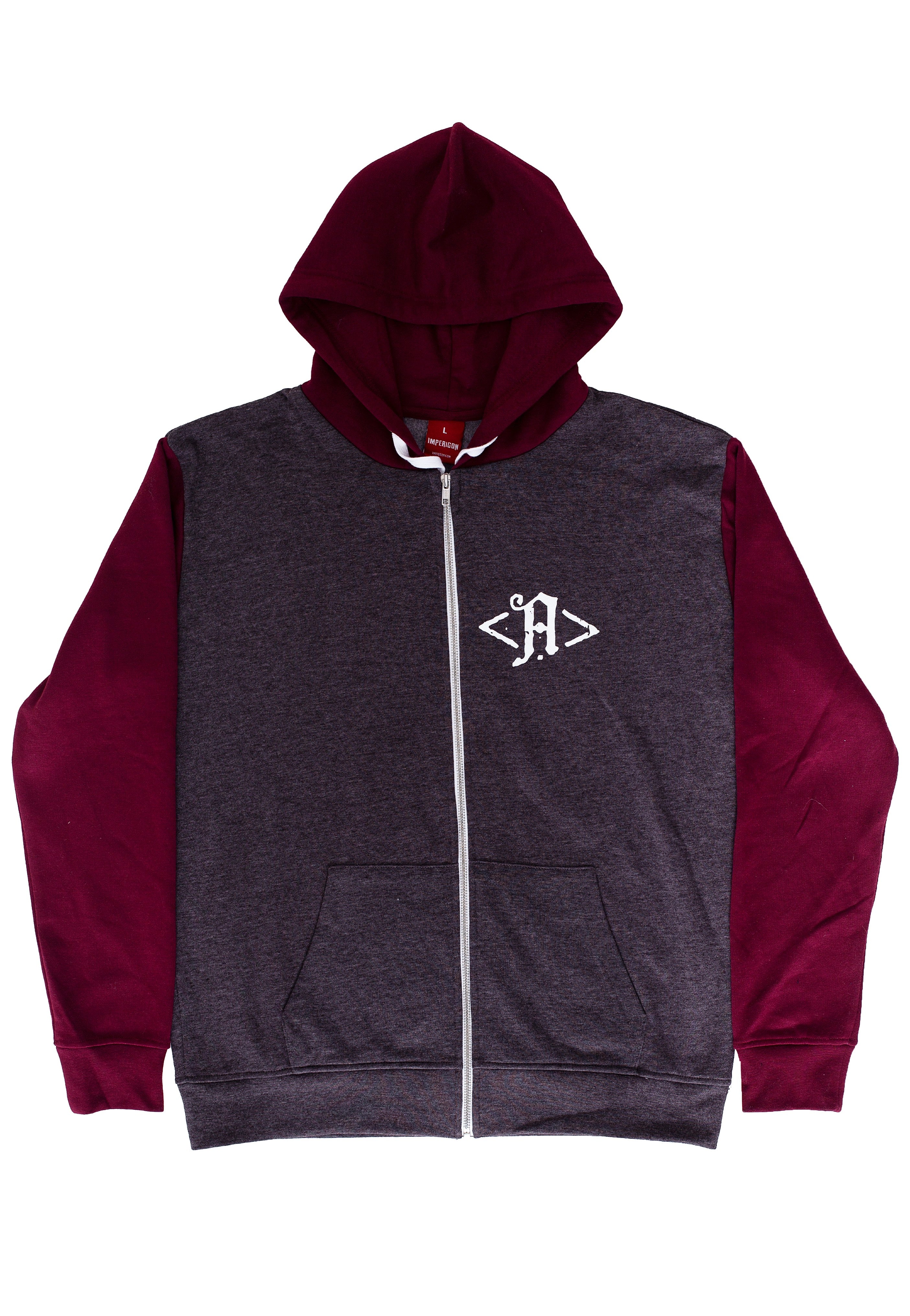 Architects - Outcast And Reject Charcoal//Burgundy - Zipper | Men-Image