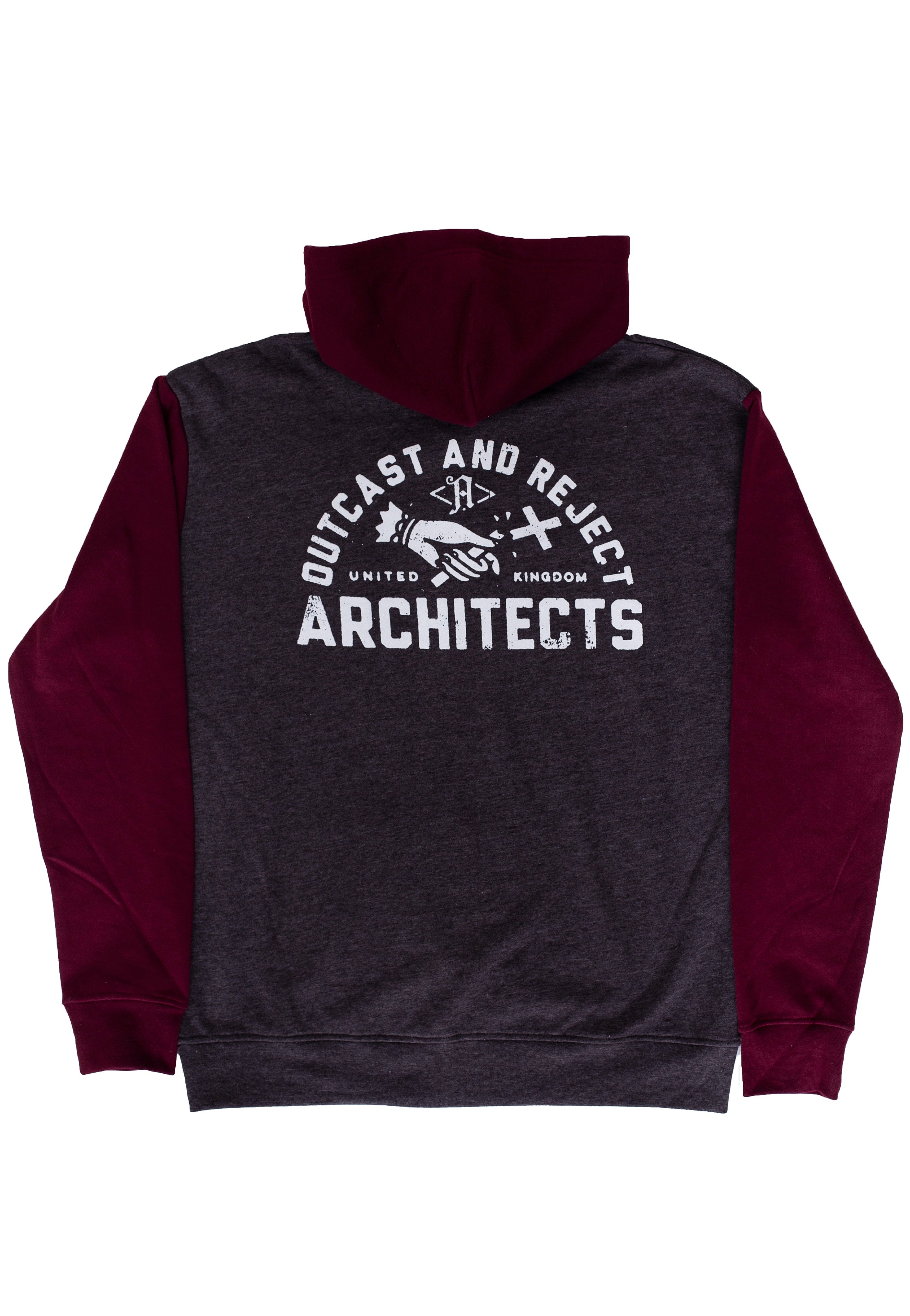 Architects - Outcast And Reject Charcoal//Burgundy - Zipper | Men-Image