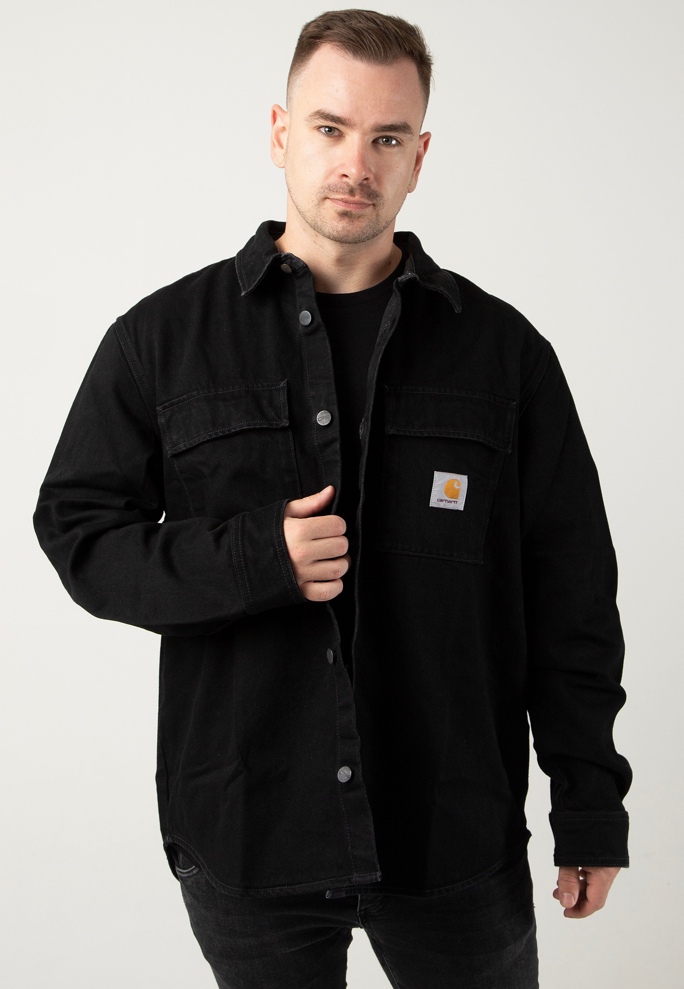 Carhartt WIP - Manny Rinsed Black - Jacket | Men-Image