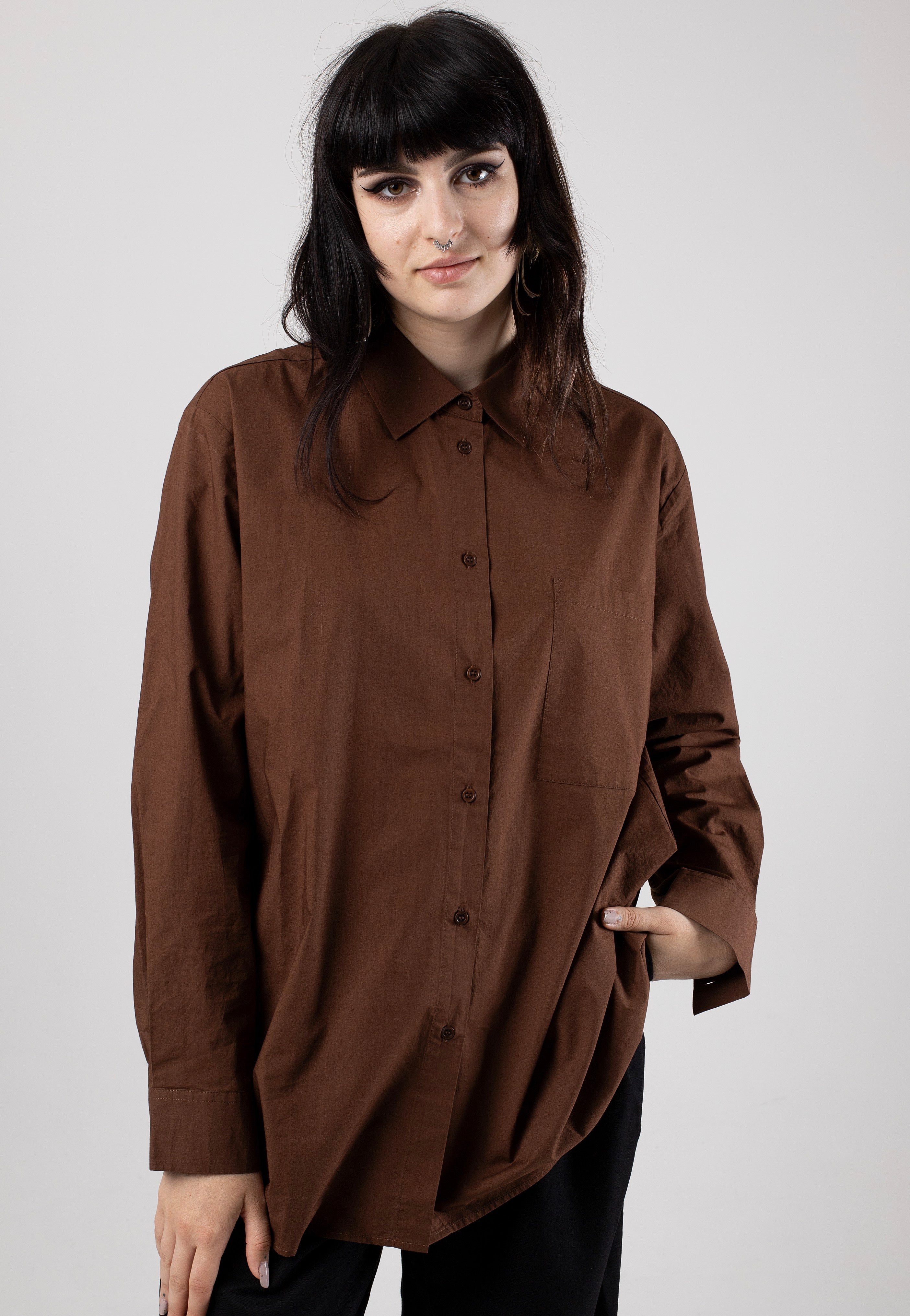 Armedangels - Ealgaa Deep Brown - Blouse | Women-Image