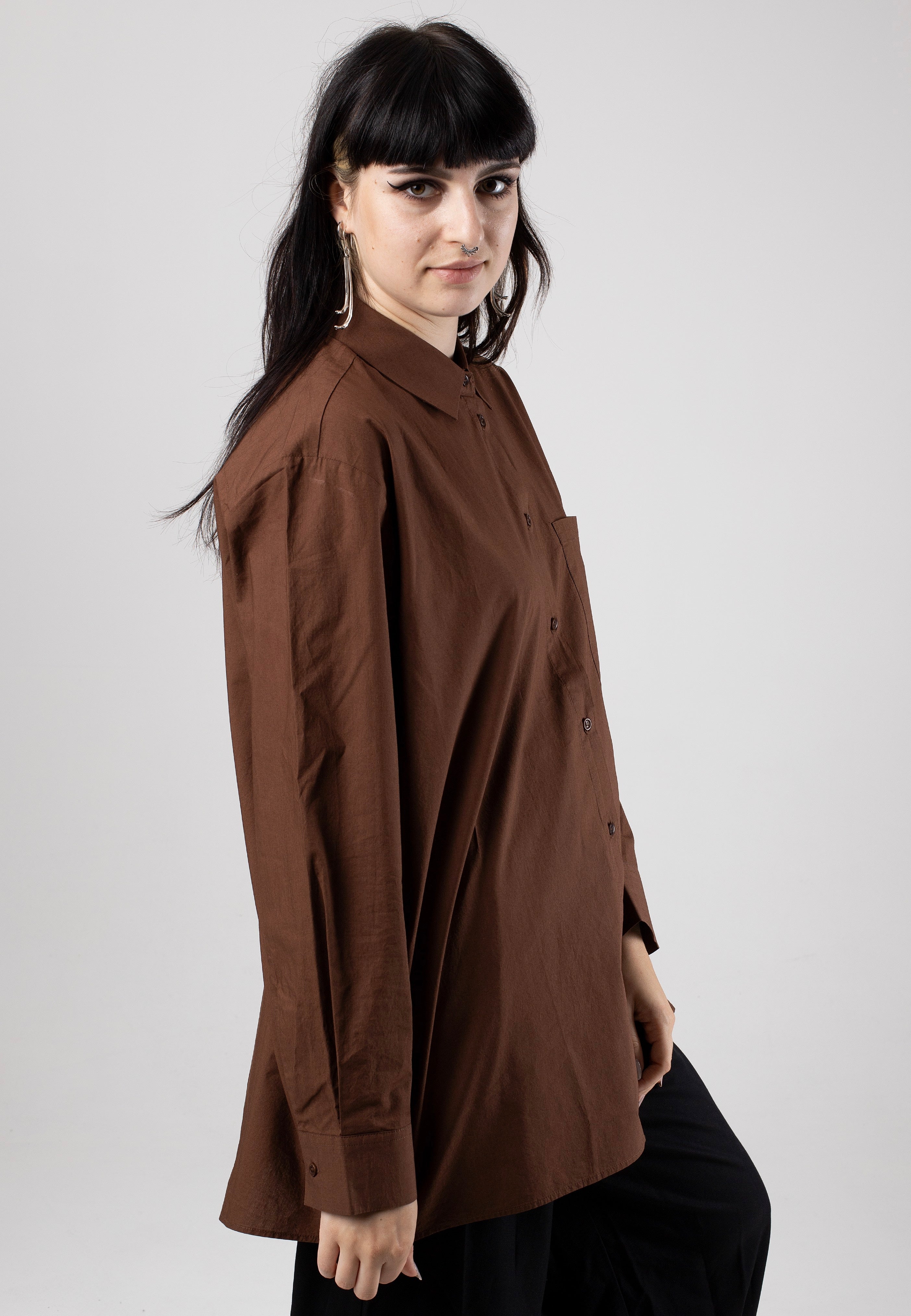 Armedangels - Ealgaa Deep Brown - Blouse | Women-Image