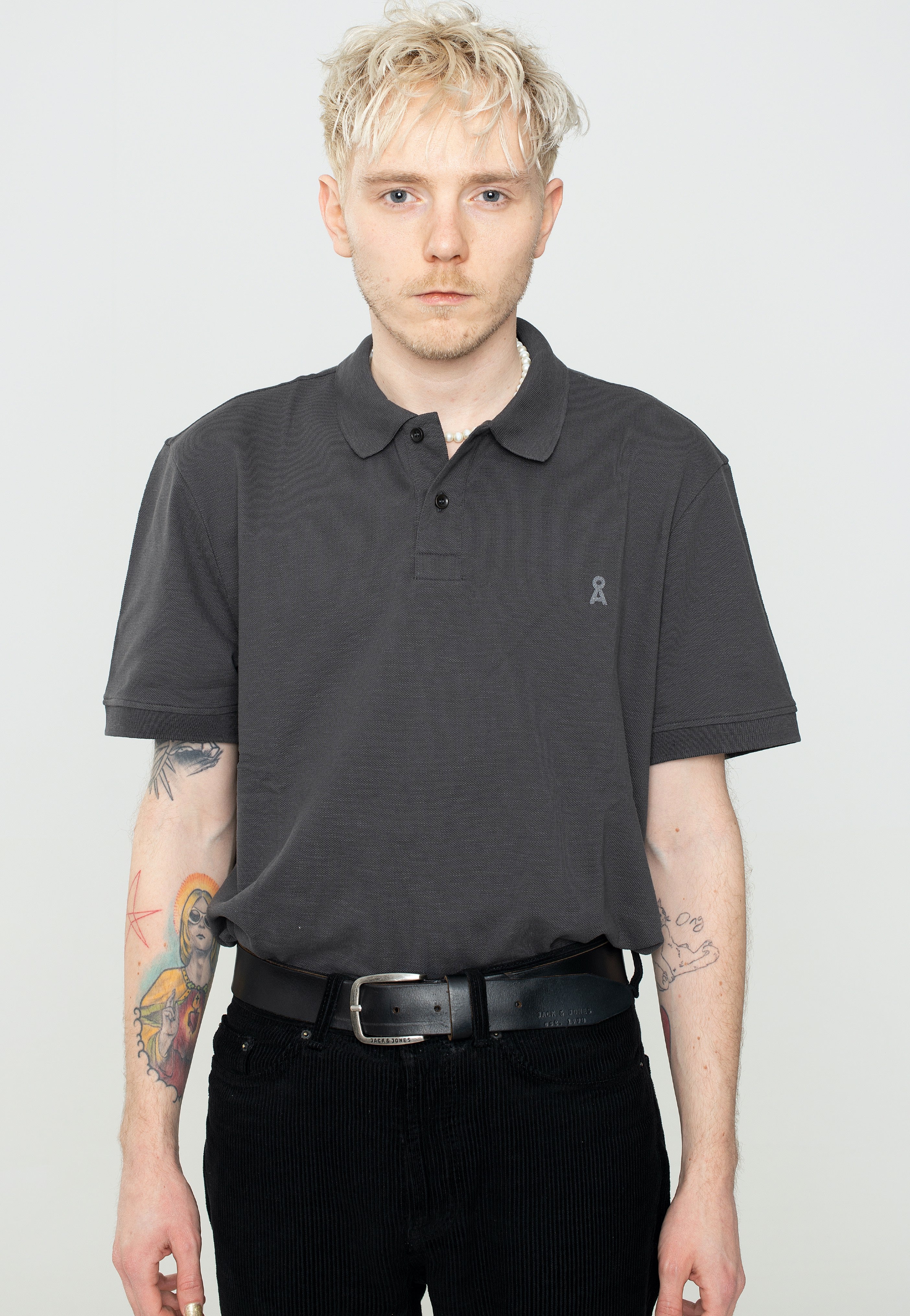 Armedangels - Fibraa Graphite - Polo | Men-Image