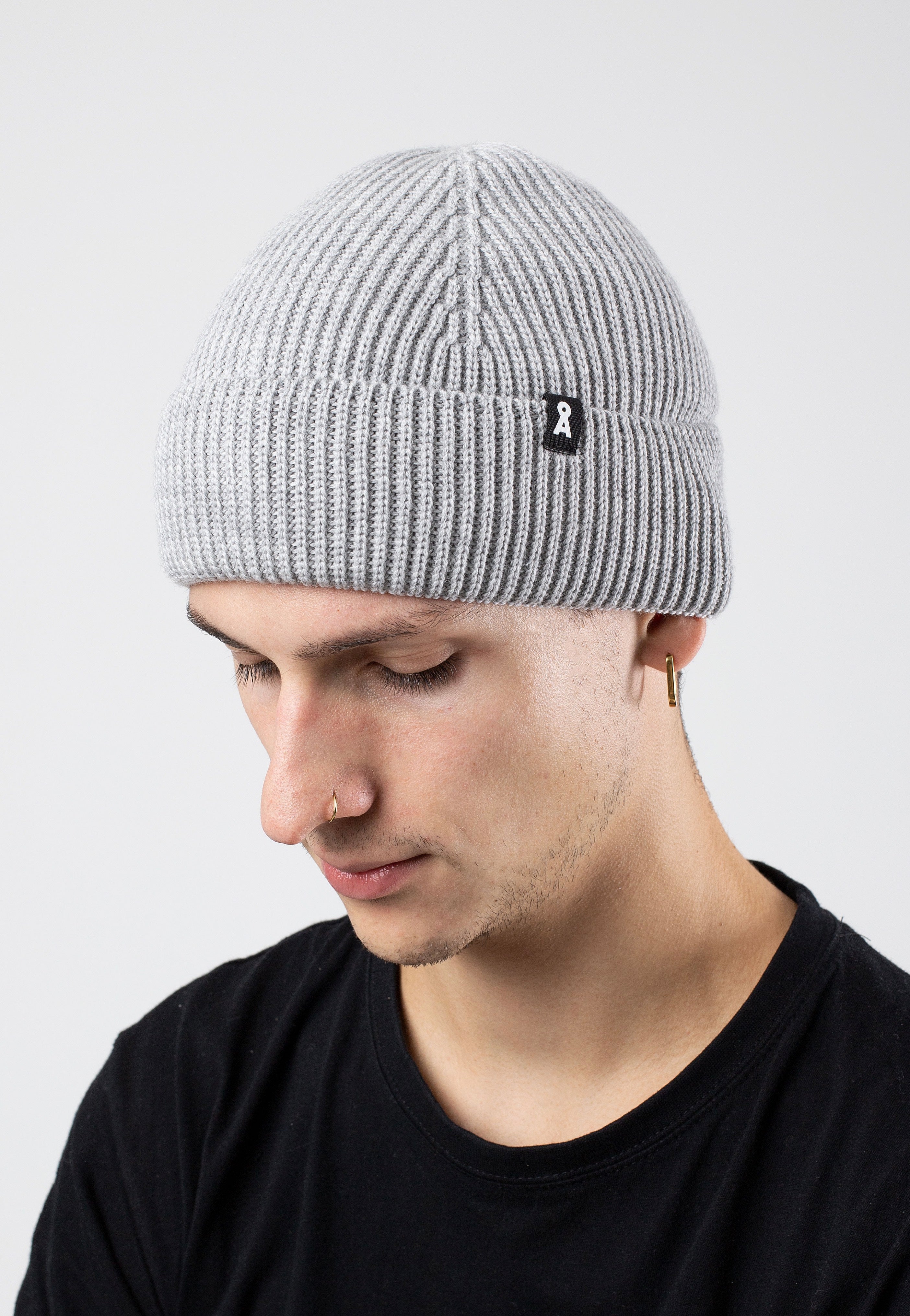 Armedangels - Nildaao Light Grey Melange - Beanie | Neutral-Image