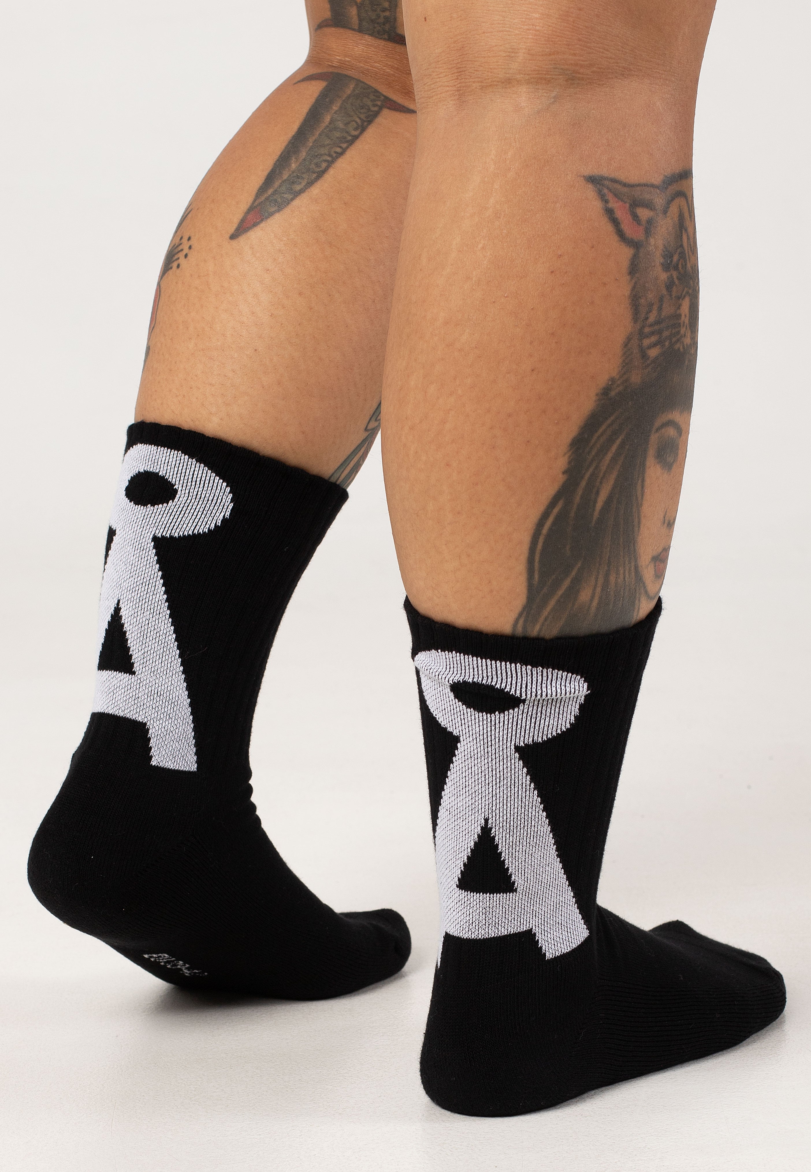 Armedangels - Saamus Short Black/White - Socks | Women-Image