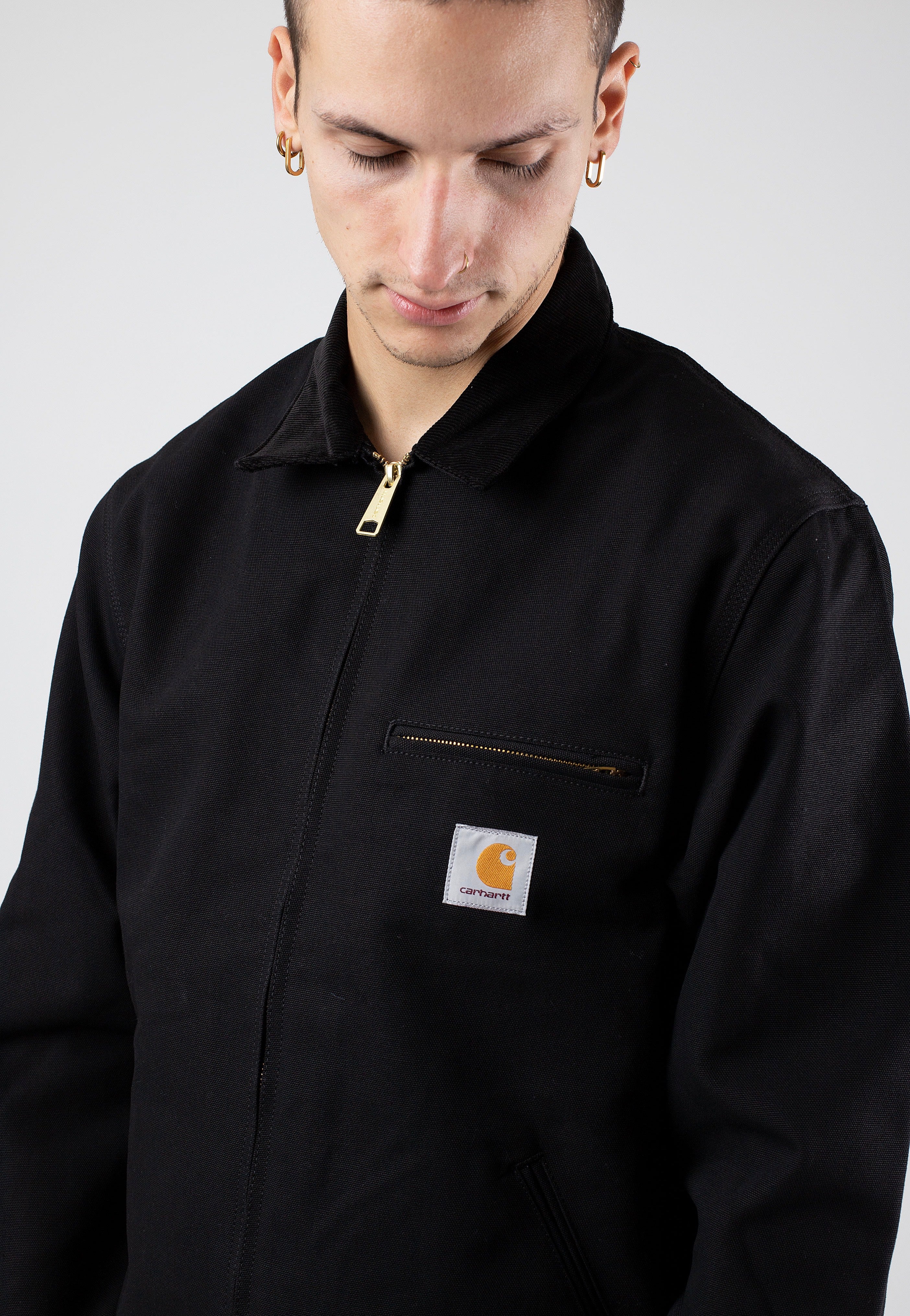 Carhartt WIP - Detroit Rigid Black/Black - Jacket | Men-Image